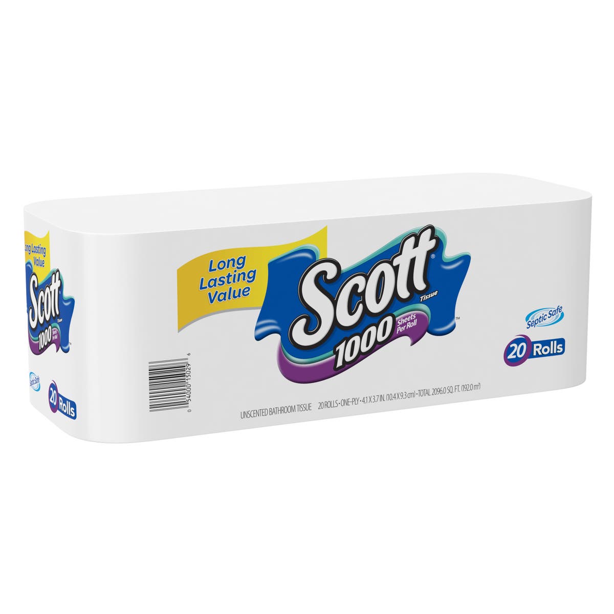 Scott White Bath Tissue, 20 Count -- 1 Each