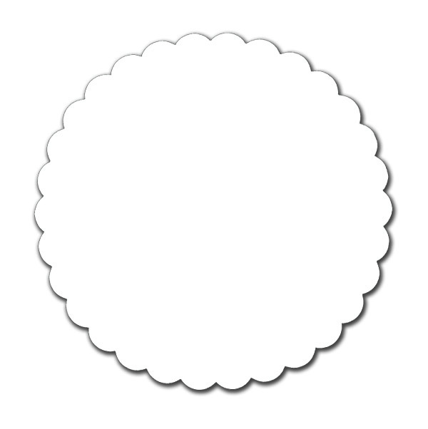 Lapaco White Round Coaster, 4 Inch -- 5000 Per Case