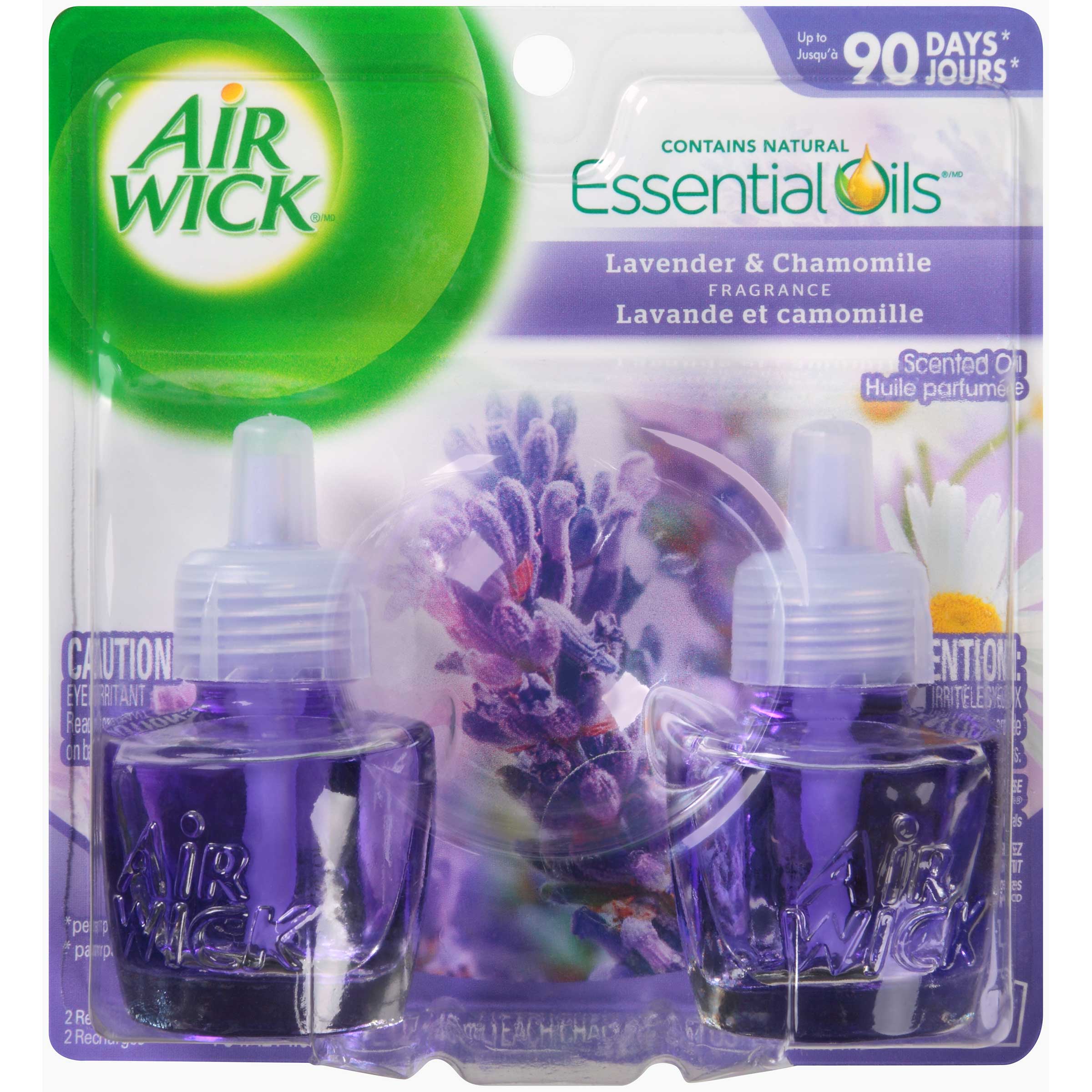 Scented Oil Refill, Lavender & Chamomile, .67oz, 2/Pack, Sold as 1 Package