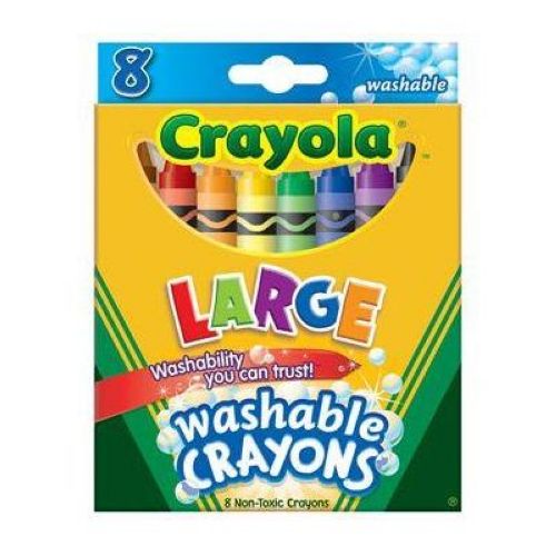Crayola Kids First Large Washable Crayons, 12 Count -- 24 Per Case