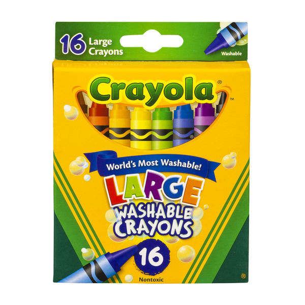 Crayola Large Washable Crayon -- 12 Per Case