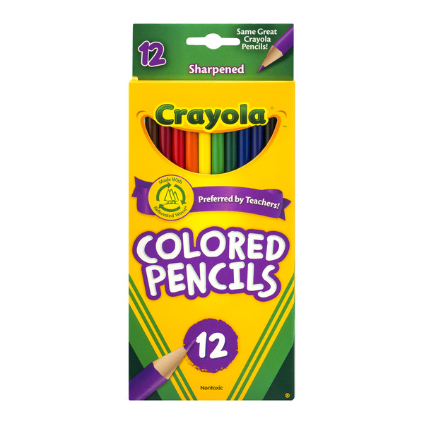 Crayola Long Colored Pencil, 12 Count -- 48 Per Case