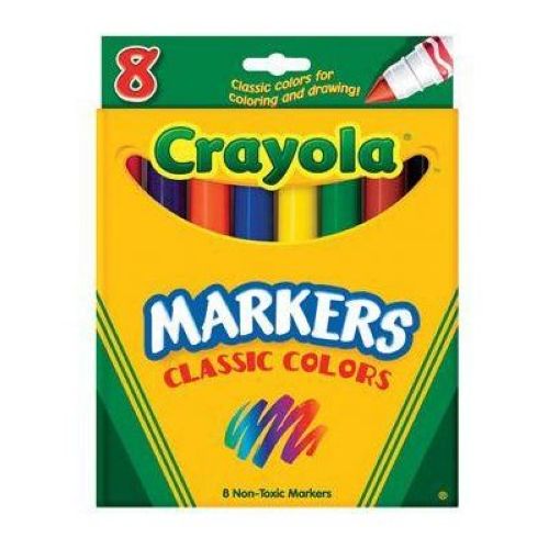 Crayola Classic Broad Line Marker -- 6 Per Pack 24 Per Case