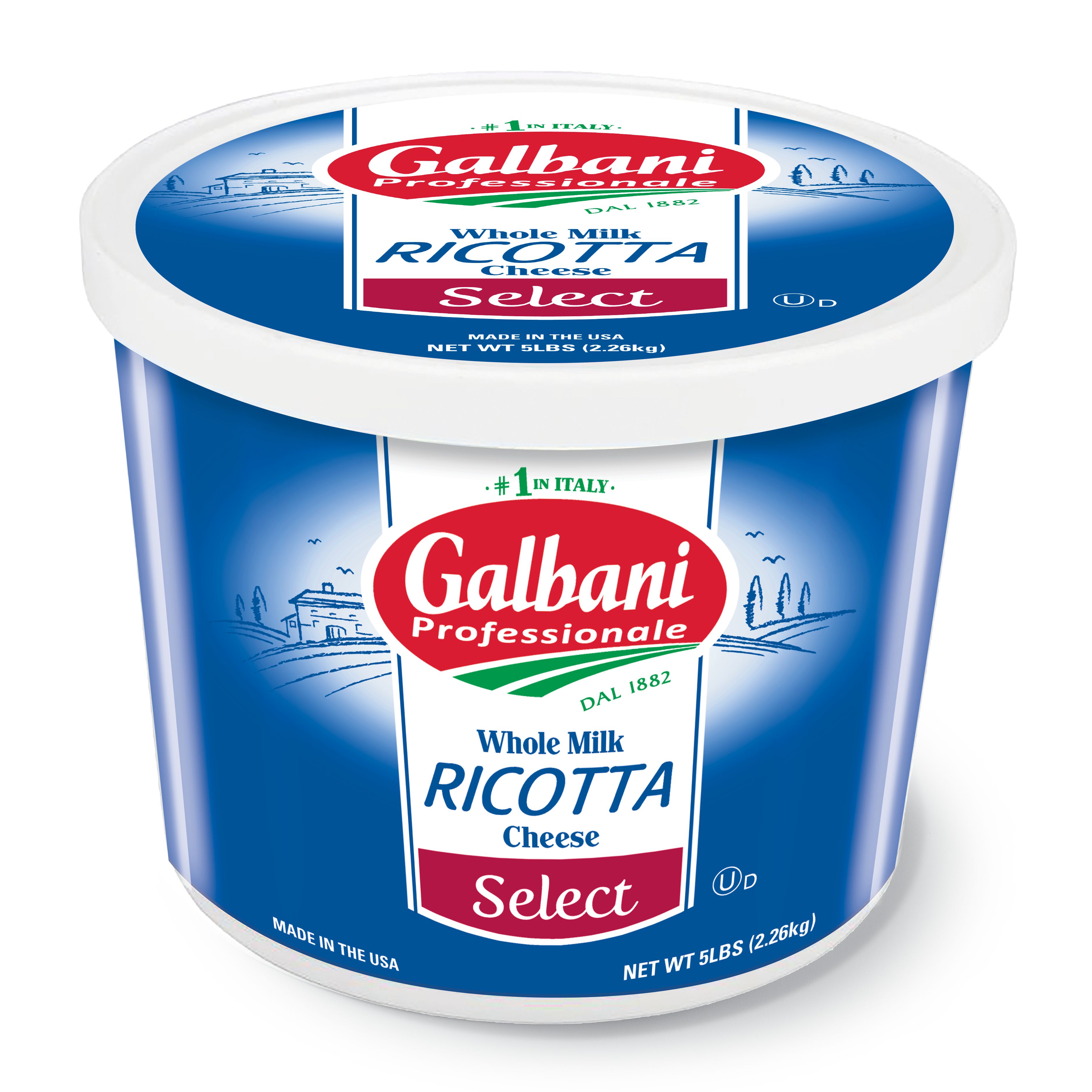 Galbani Professionale Whole Milk Select Ricotta, 5 Pound -- 4 per case