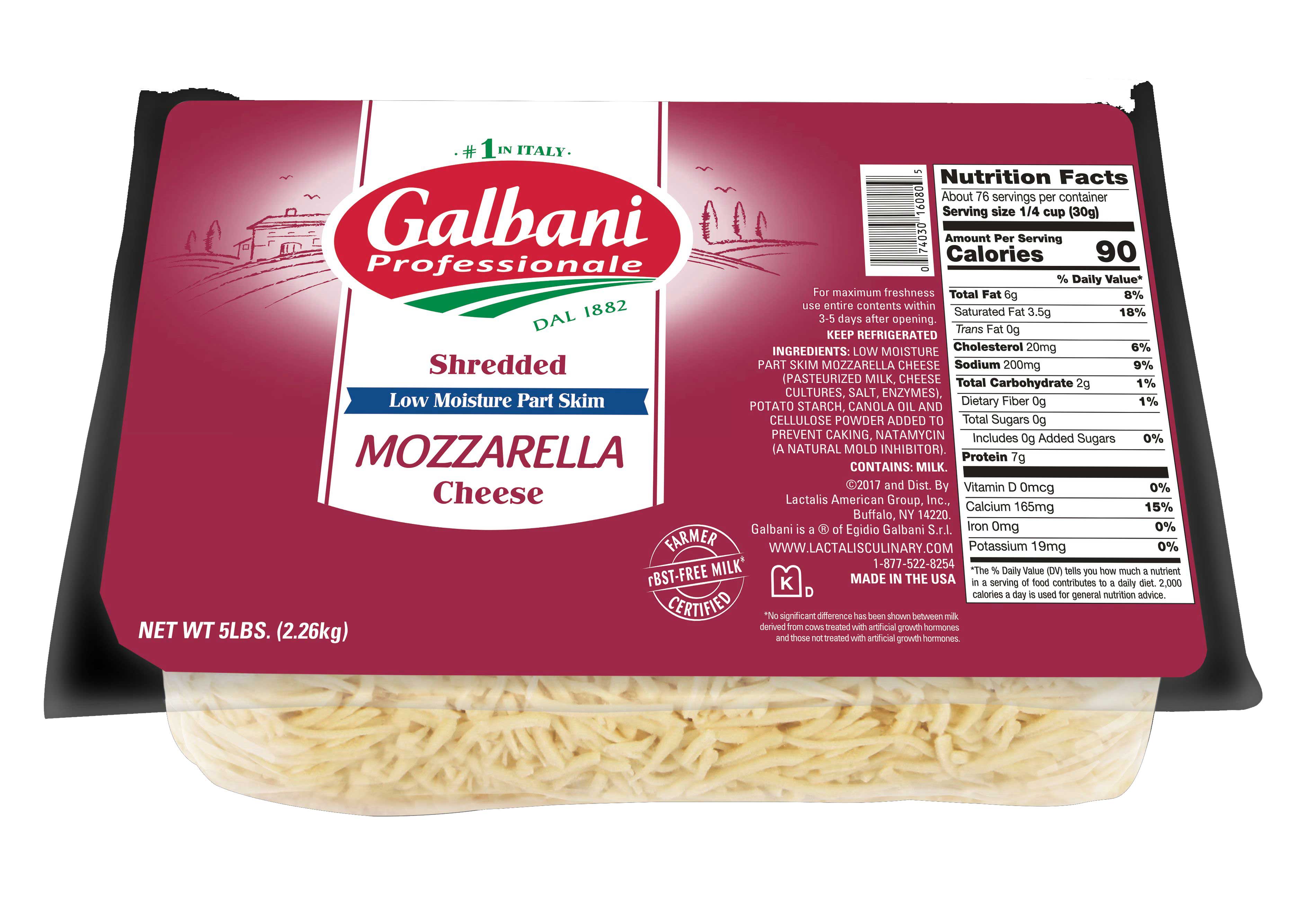 Galbani Professionale Low Moisture Part Skim Whole Milk Regular