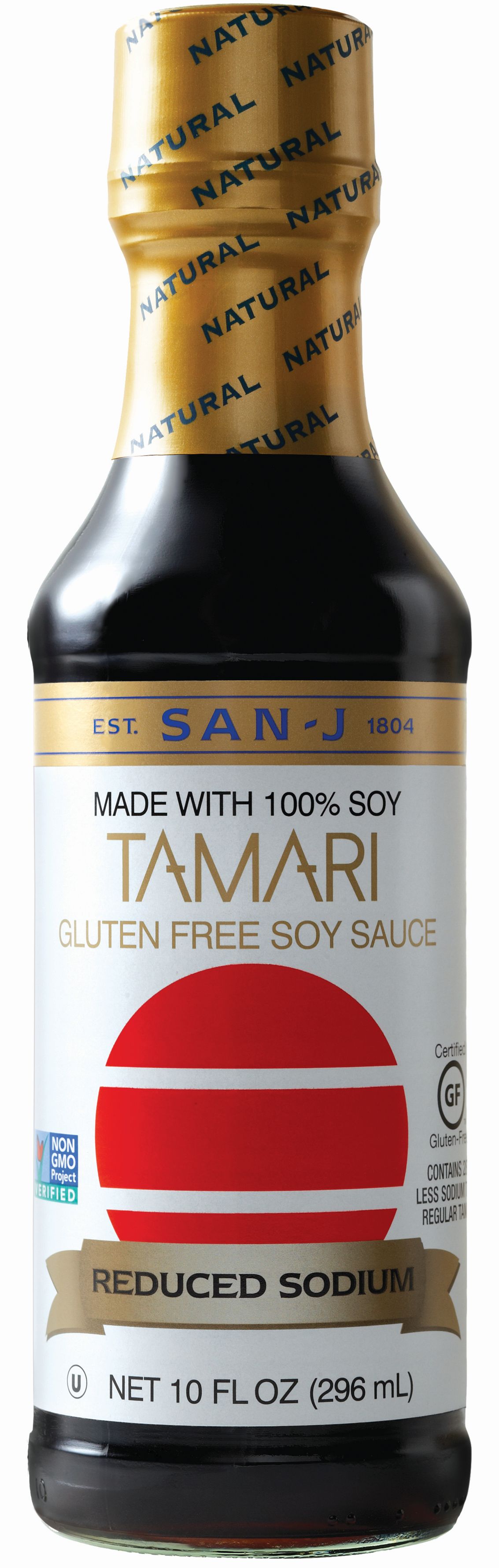 San-j Reduced Sodium Tamari Soy Sauce, 10 Ounce -- 6 Per Case