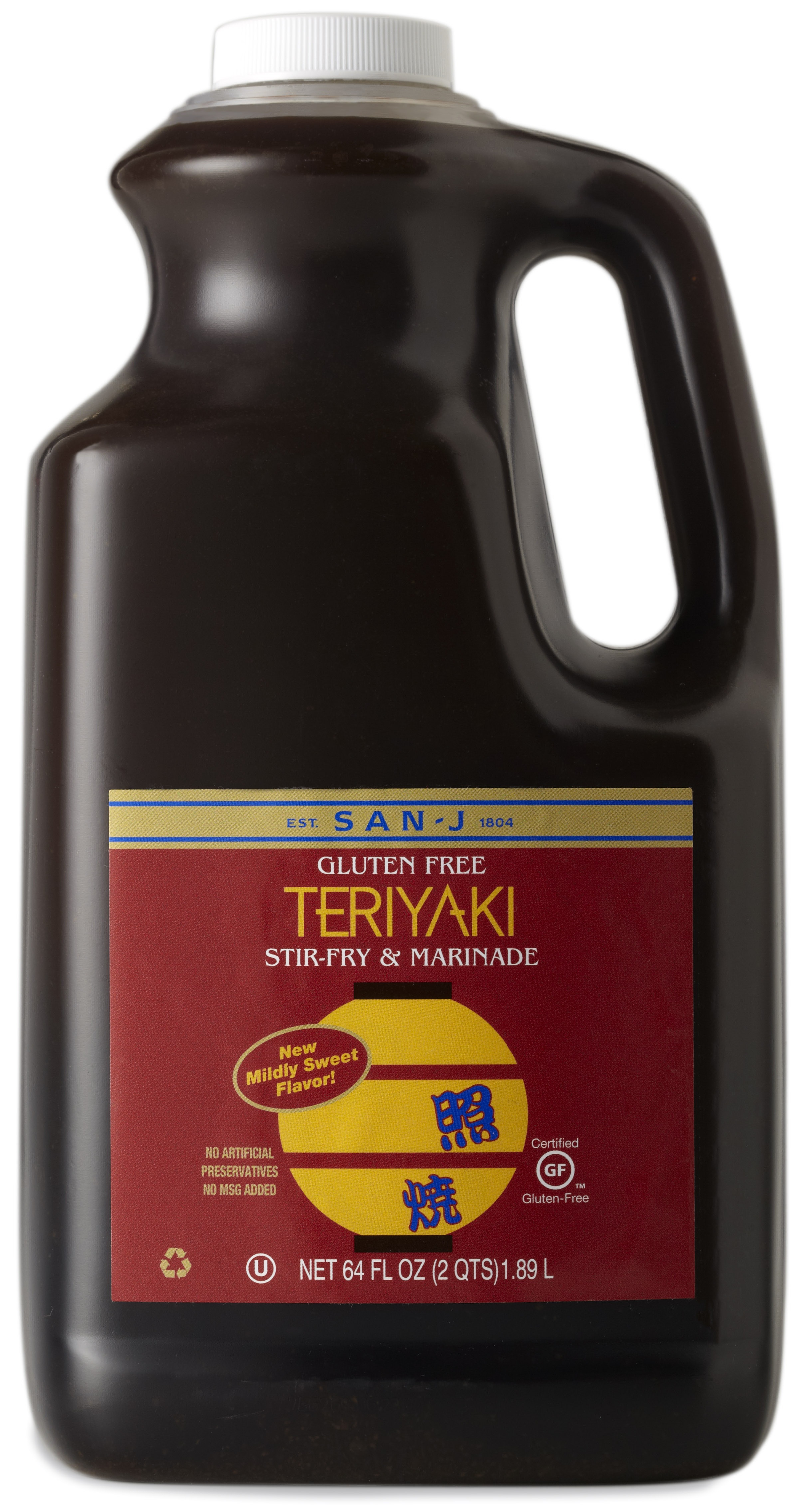 San-j Gluten Free Teriyaki Sauce, 64 Fluid Ounce -- 6 Per Case