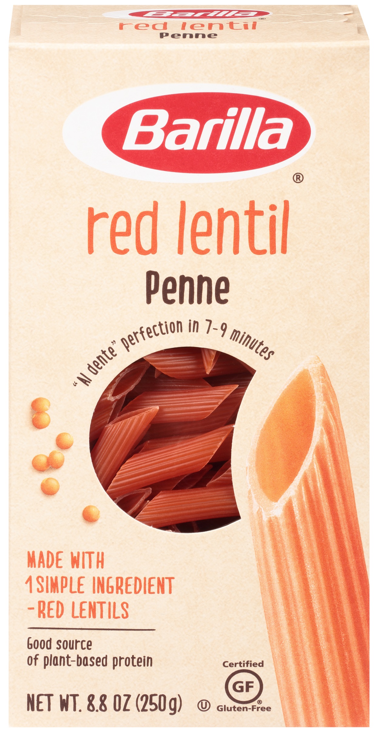 Barilla Red Lentil Penne Legume, 8.8 Ounce -- 10 Per Case