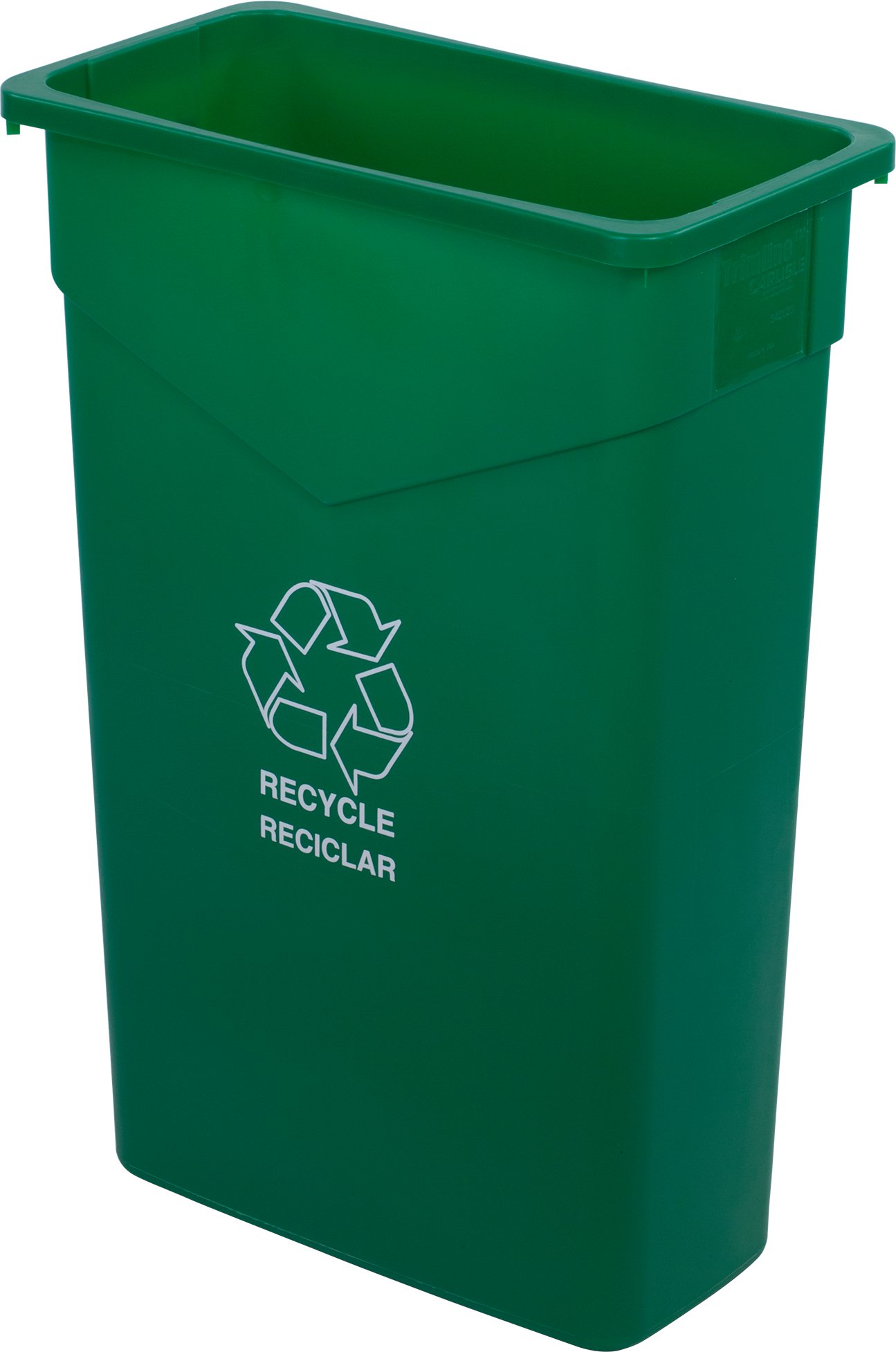 Trimline Green Plastic Recycle Waste Container 23 Gallon -- 4 Per Case