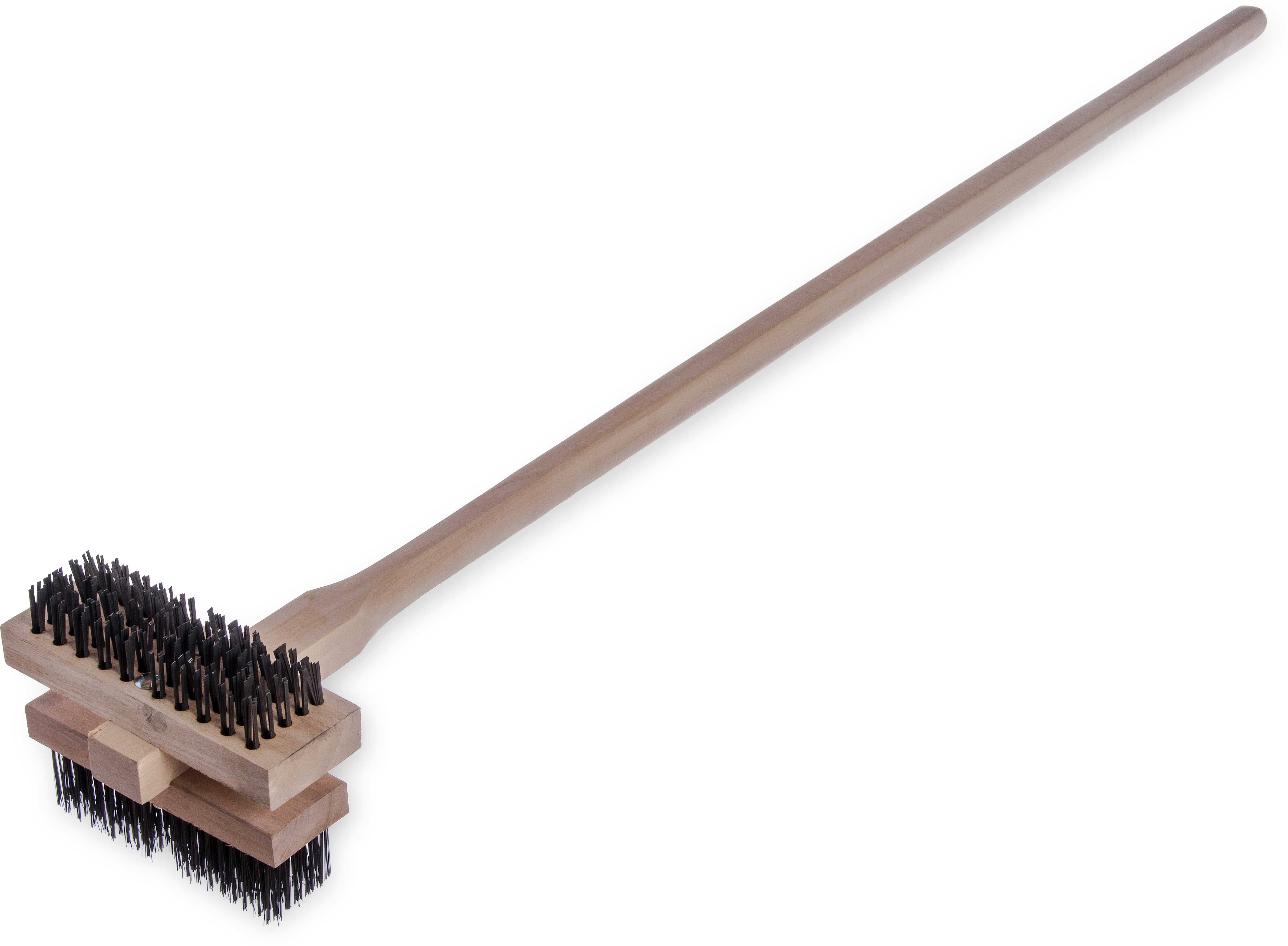 Carlisle Sturdy Double Broiler King Wire Brush, 48 Inch With Handle -- 2 Per Case