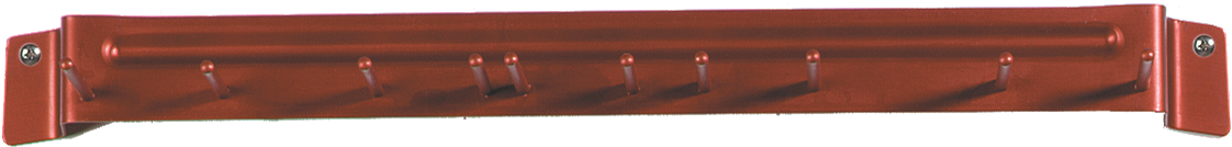 Sparta Red Spectrum Aluminum Brush Rack -- 12 Per Case