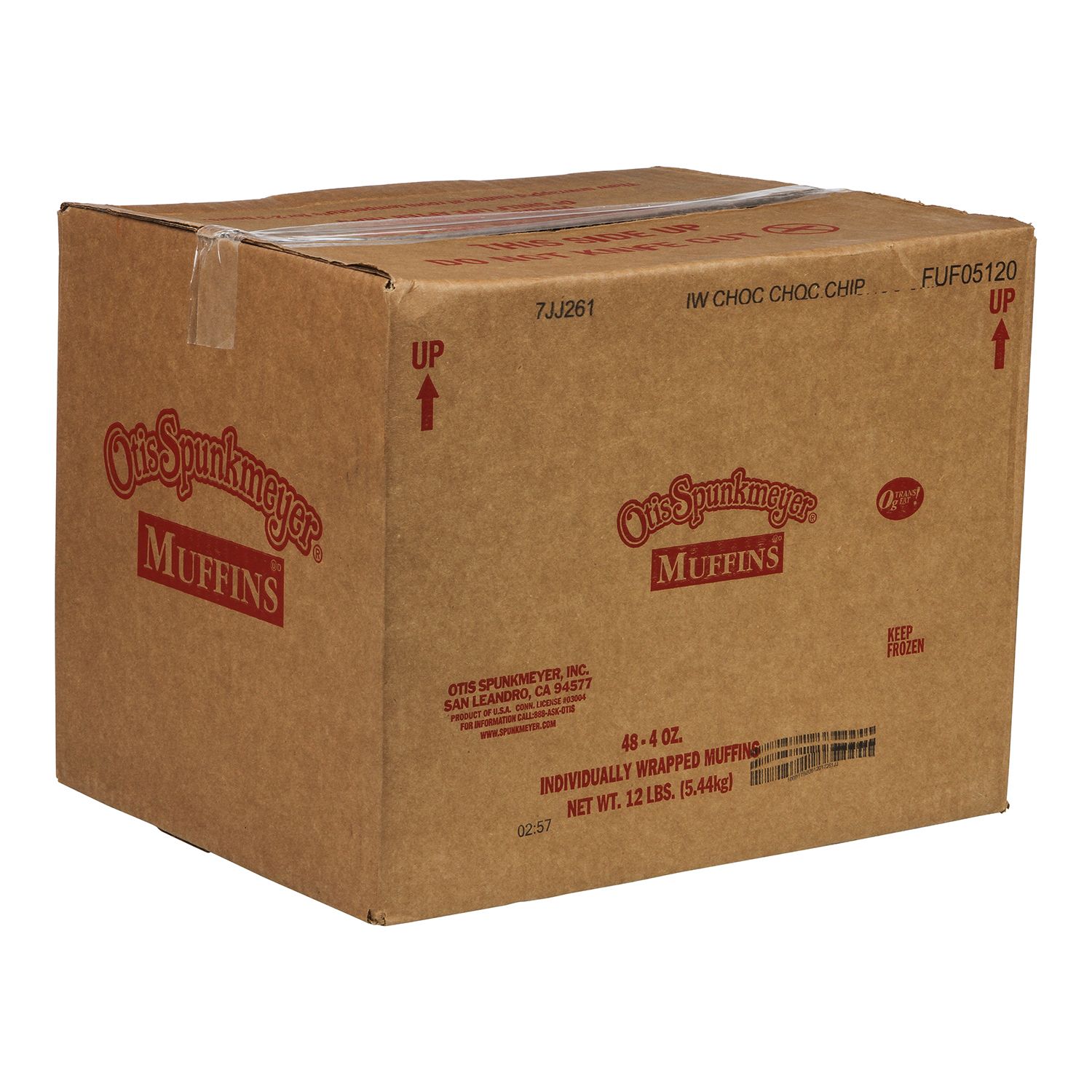 Otis Spunkmeyer Chocolate Chip Muffins Case FoodServiceDirect