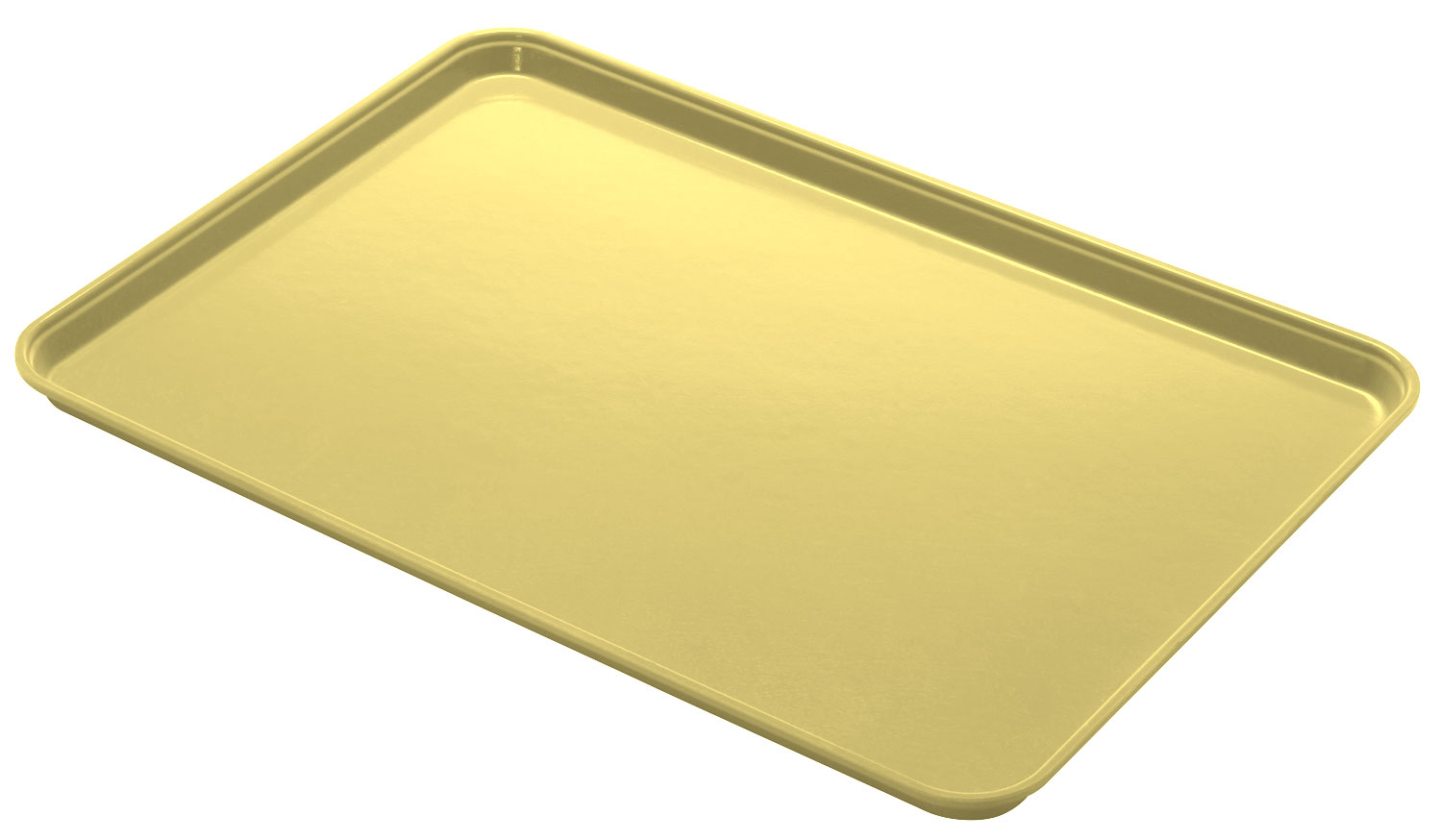 Cambro Camlite Yellow Fiberglass Rectangular Serving Tray, 25 3/4 X 17 7/8 Inch -- 12 Per Case
