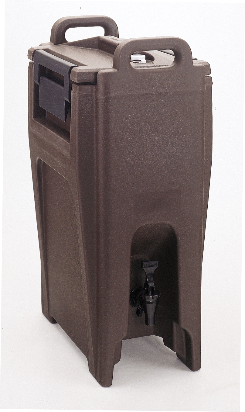 Ultra Camtainer Insulated Beverage Carrier, Dark Brown, 5 Gallon.