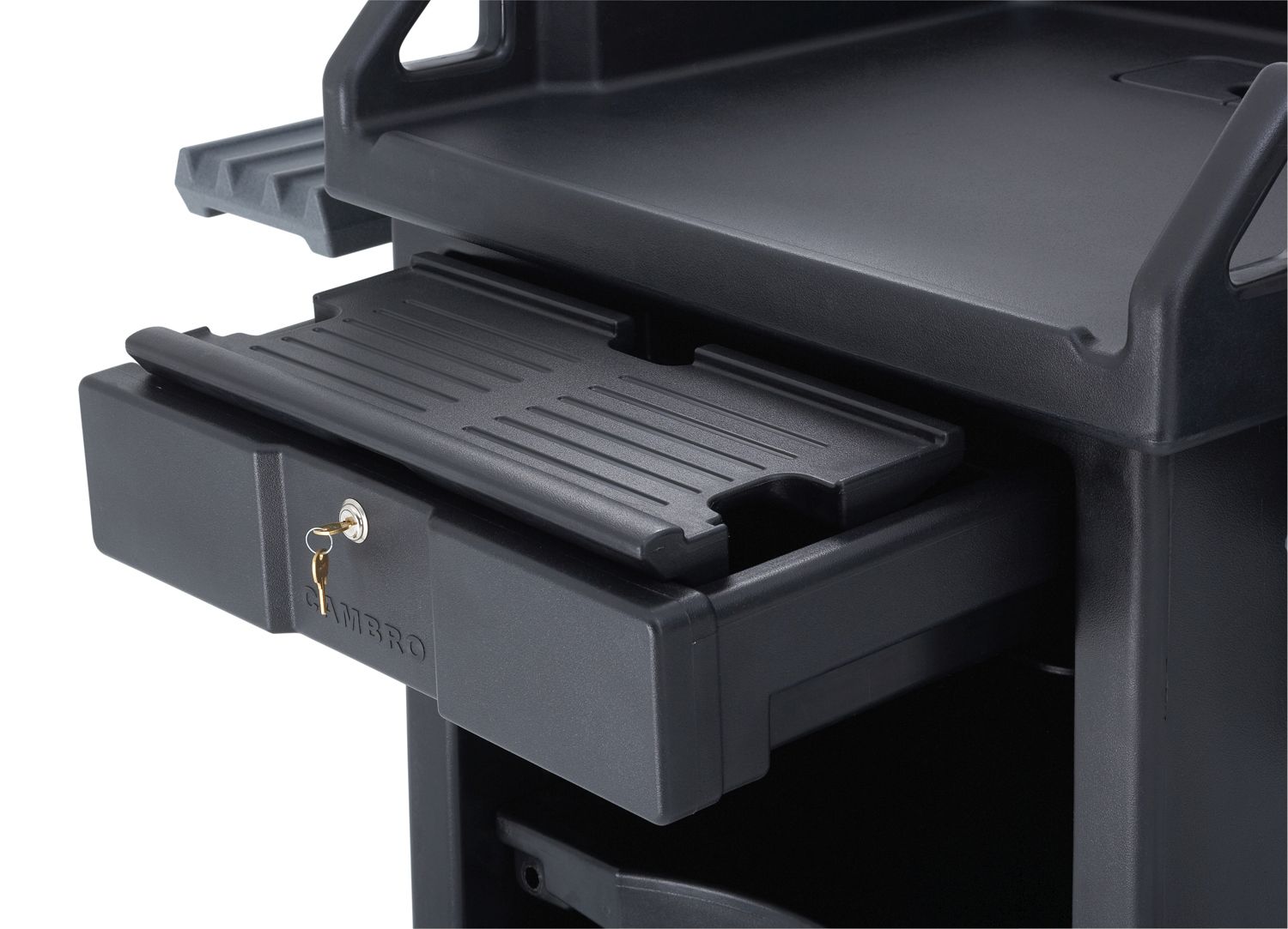 Cambro Black Versa Cart Keyboard Tray For Versa Food Bar, 20 5/8 X 10 1/8 X 2 Inch