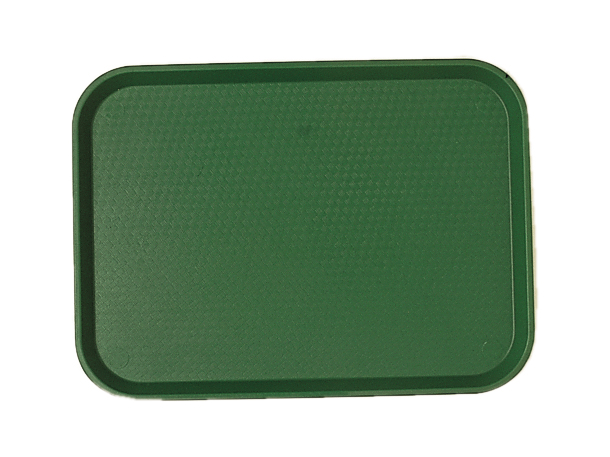 Cambro Sherwood Green Polypropylene Fast Food Tray, 13 13/16 X 17 3/4 Inch -- 12 Per Case