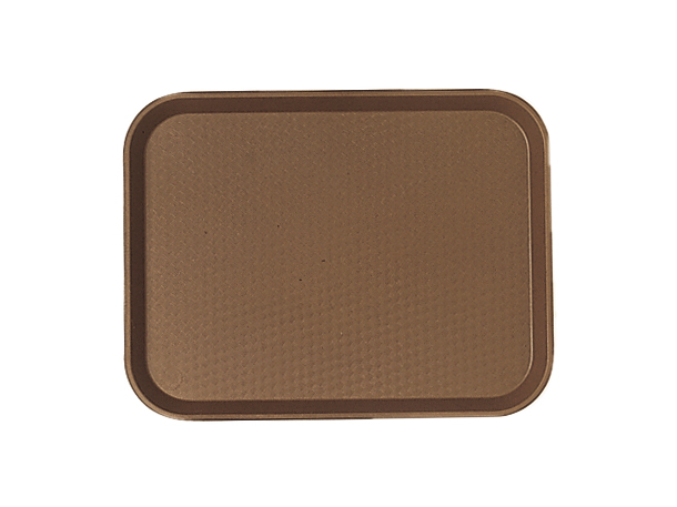 Cambro Brown Polypropylene Fast Food Tray, 13 13/16 X 17 3/4 Inch -- 12 Per Case