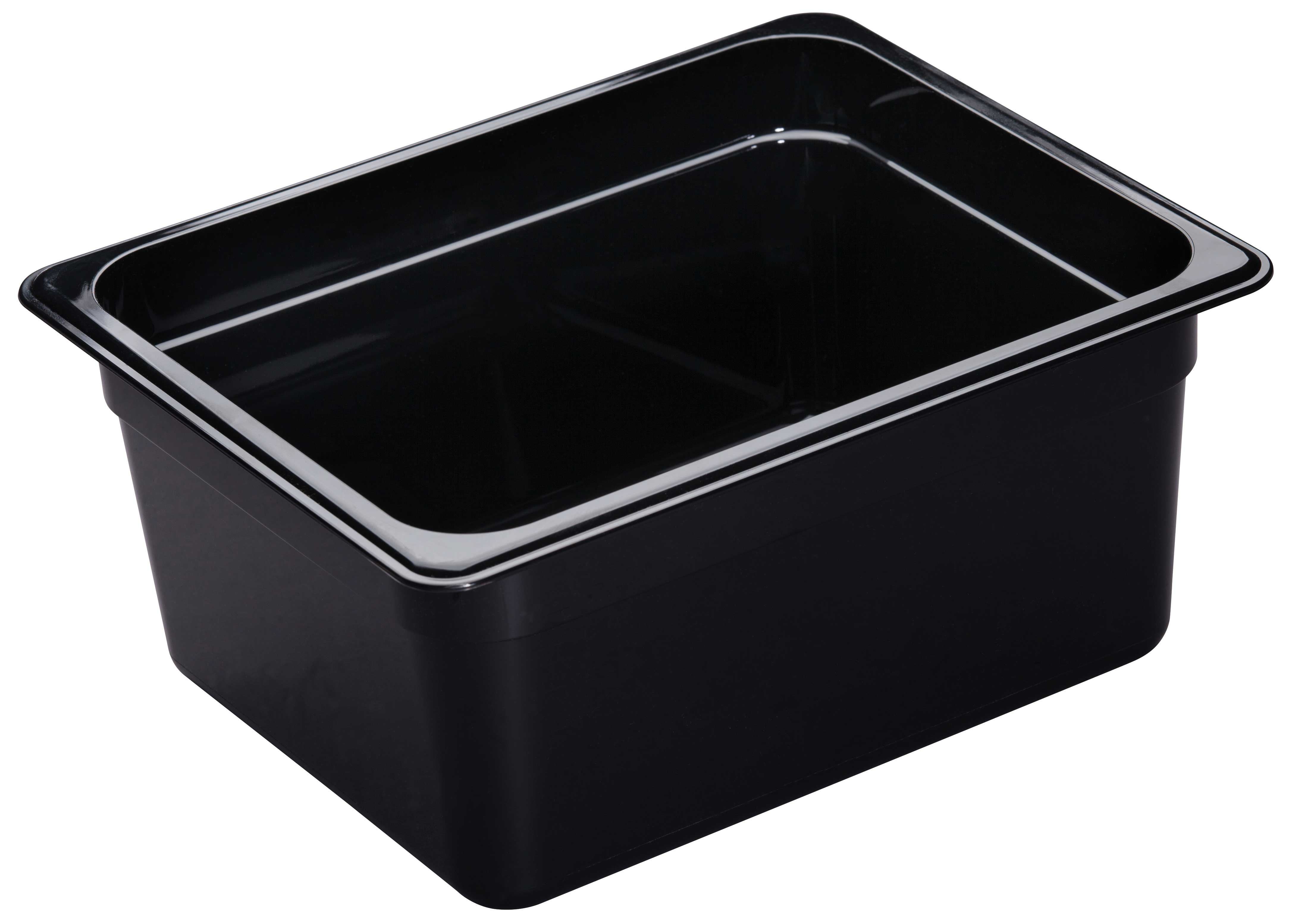 Cambro H-pan Black Gn 1/2 Half Size 9.4 Quart High Heat Food Pan, 10 7/16 X 12 3/4 X 6 Inch -- 6 Per Case
