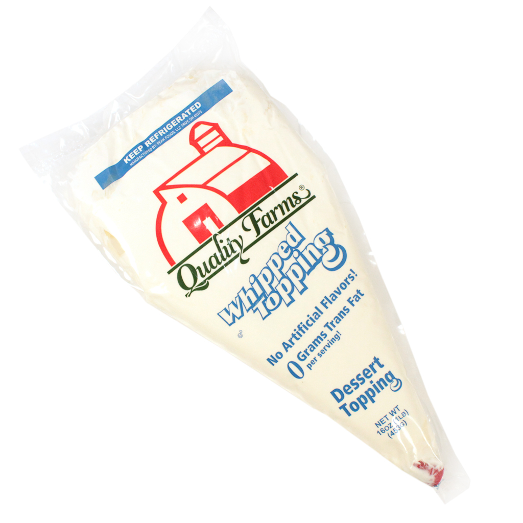 Quality Farms Ready To Use Whipped Topping, 16 Ounce -- 12 Per Case