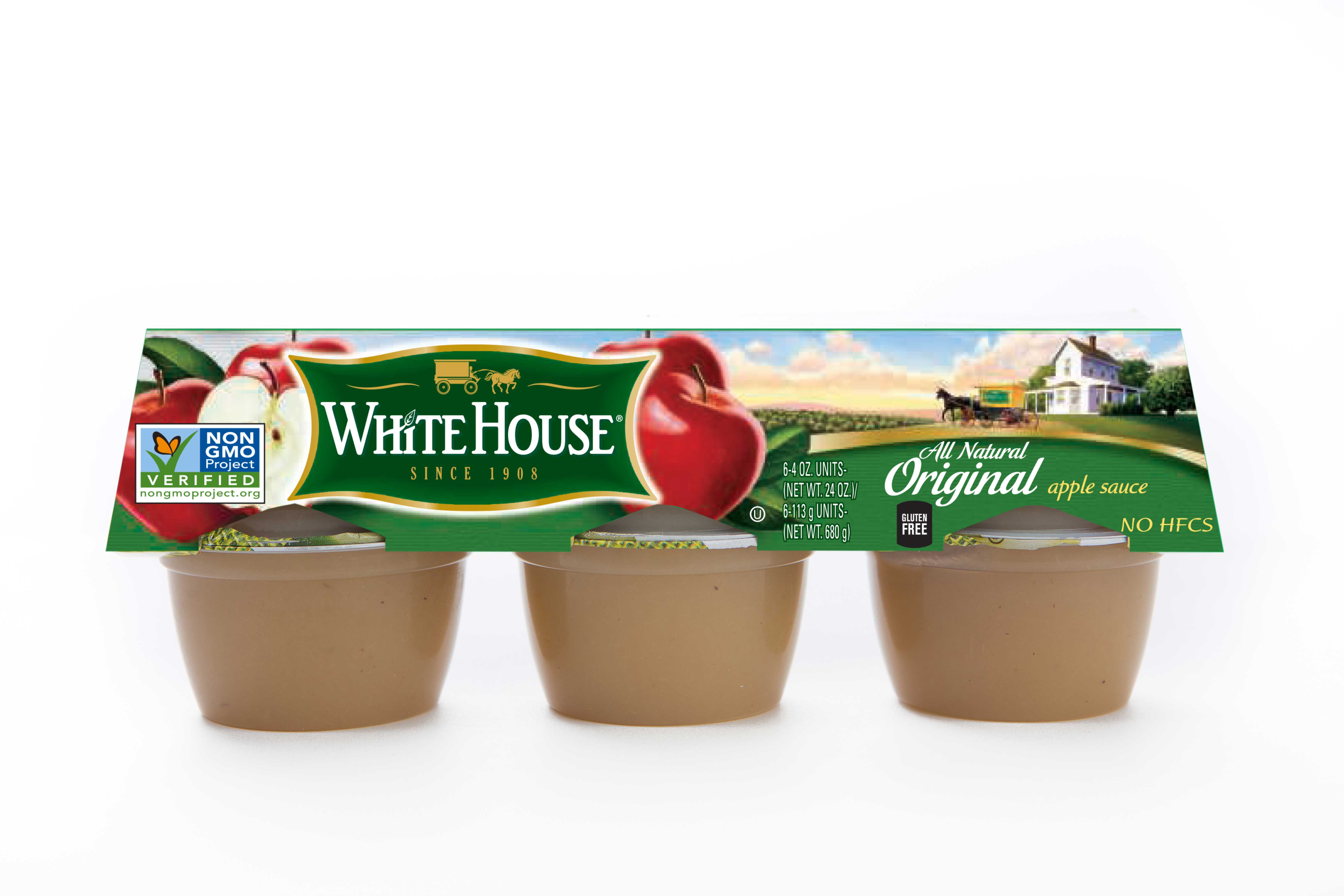 White House Regular Apple Sauce In Cup, 4 Ounce -- 72 Per Case