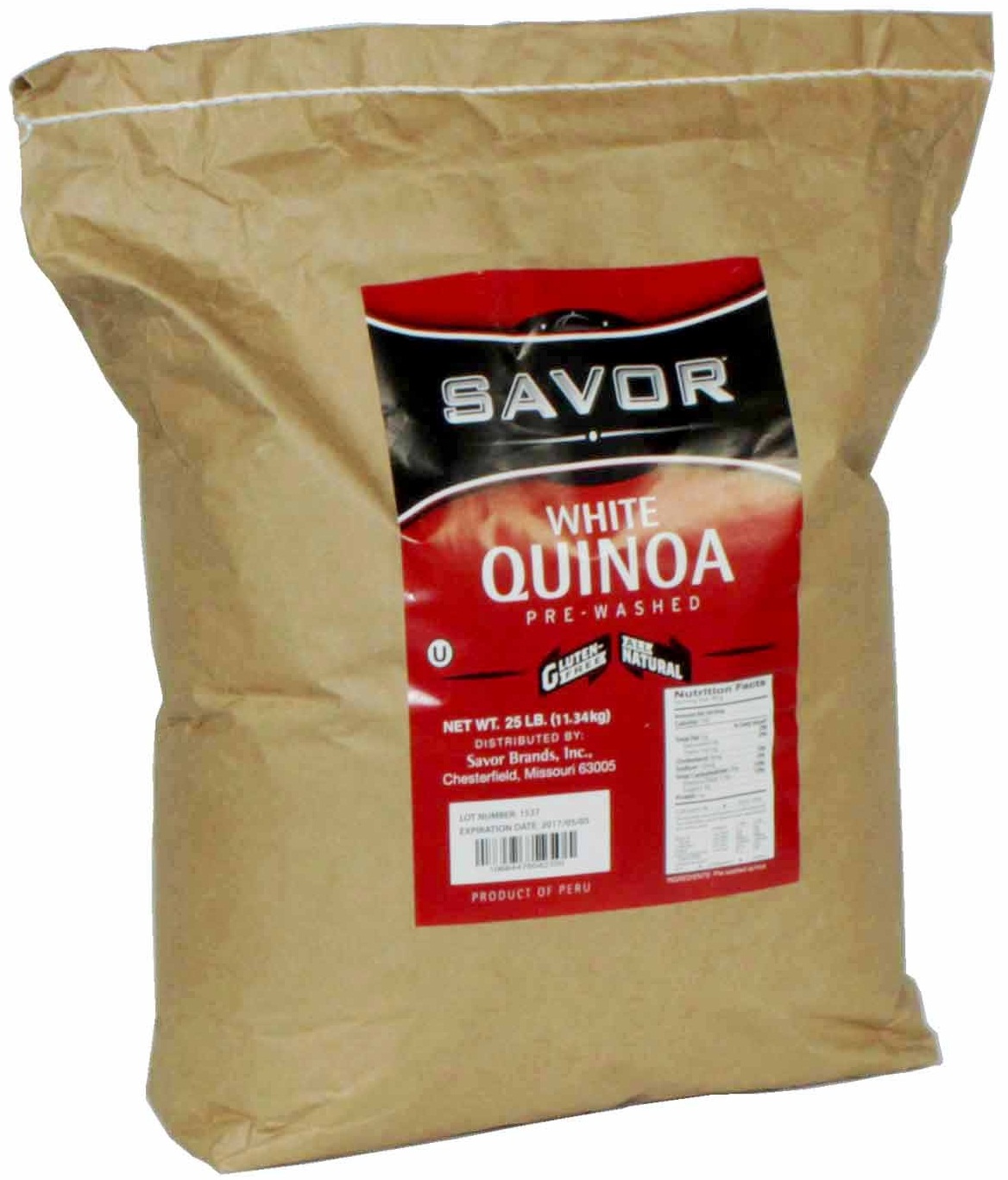 Savor Imports White Quinoa, 25 Pound
