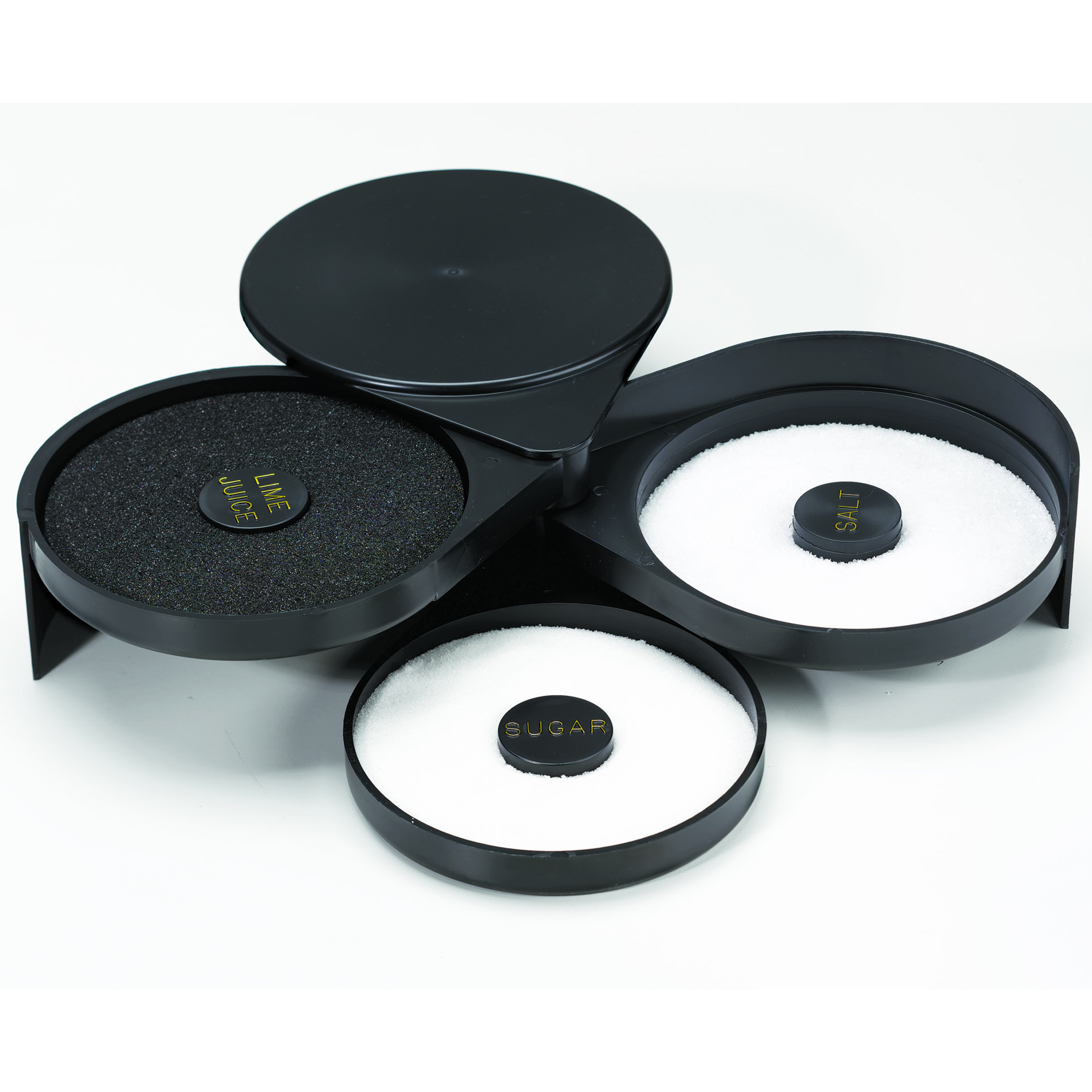 Tablecraft Abs Plastic Black Triple Glass Rimmer, 6.25 X 7.875 X 2.875 Inch -- 4 Per Case