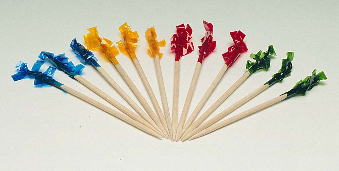 Goldmax Regular Wooden Frills Picks, 1000 Count -- 10 Per Case