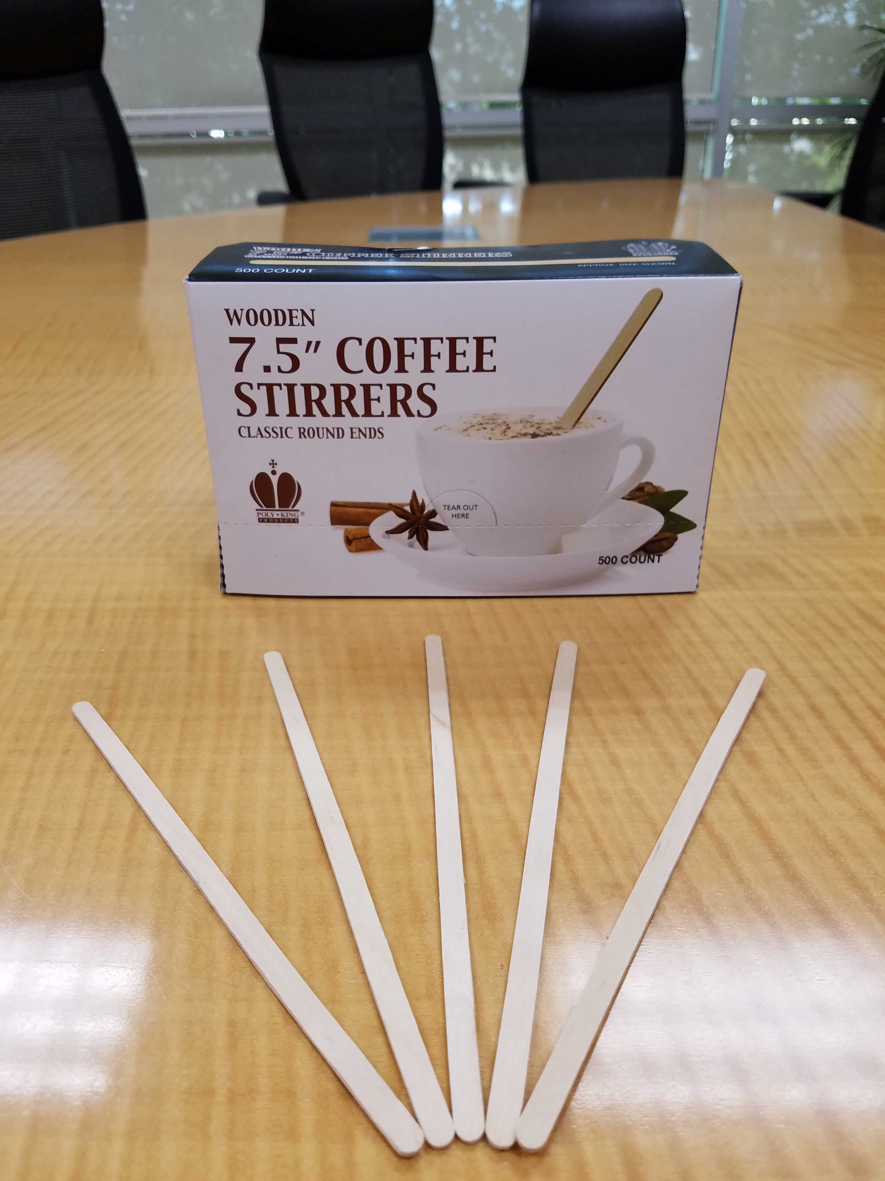 Goldmax 7 1/2 Inch Classic Coffee Stirrers Rounds Ends, 500 Count -- 10 Per Case