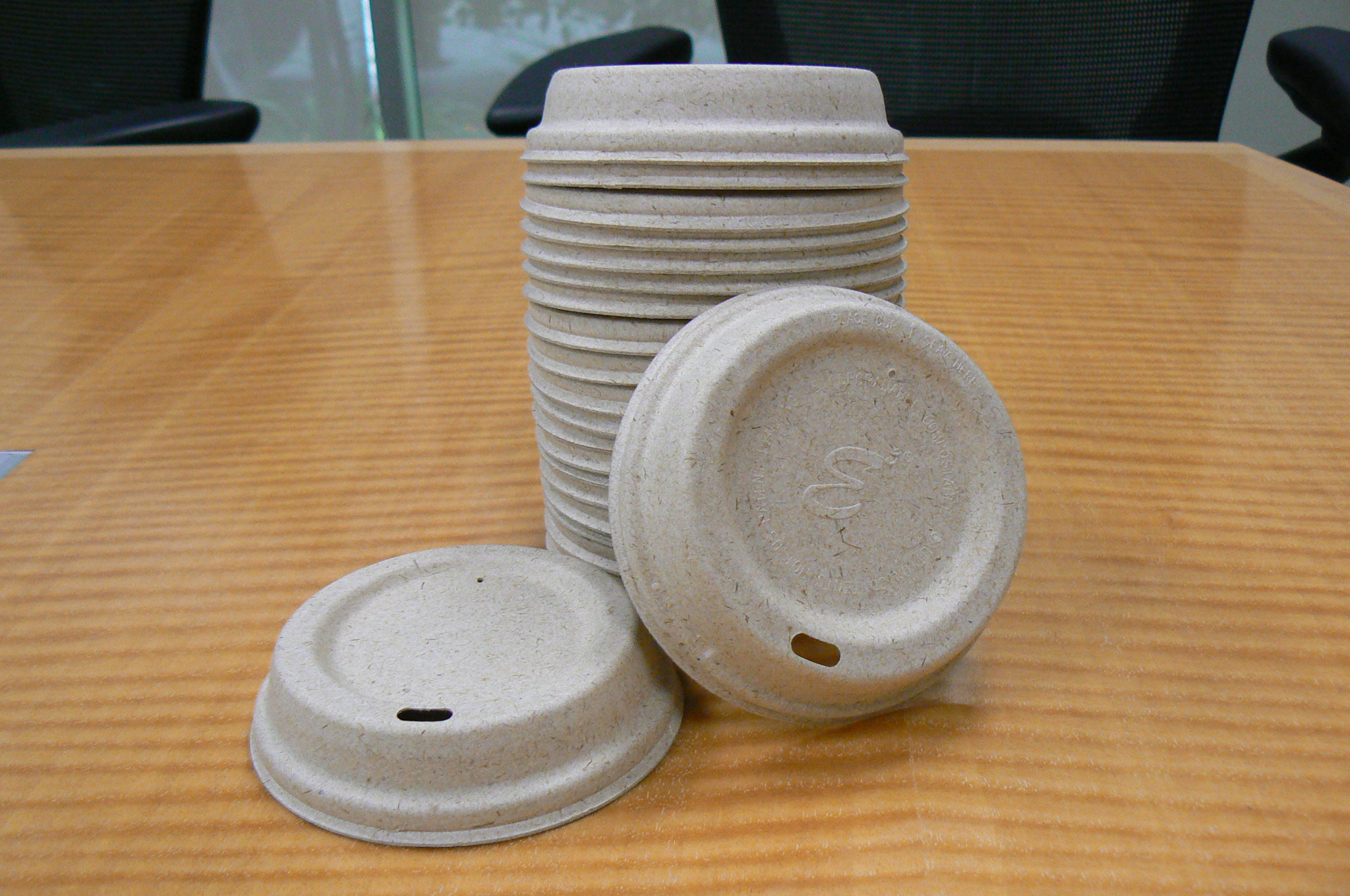 Goldmax Natural Fiber Hot Cup Lid Only -- 500 Per Case