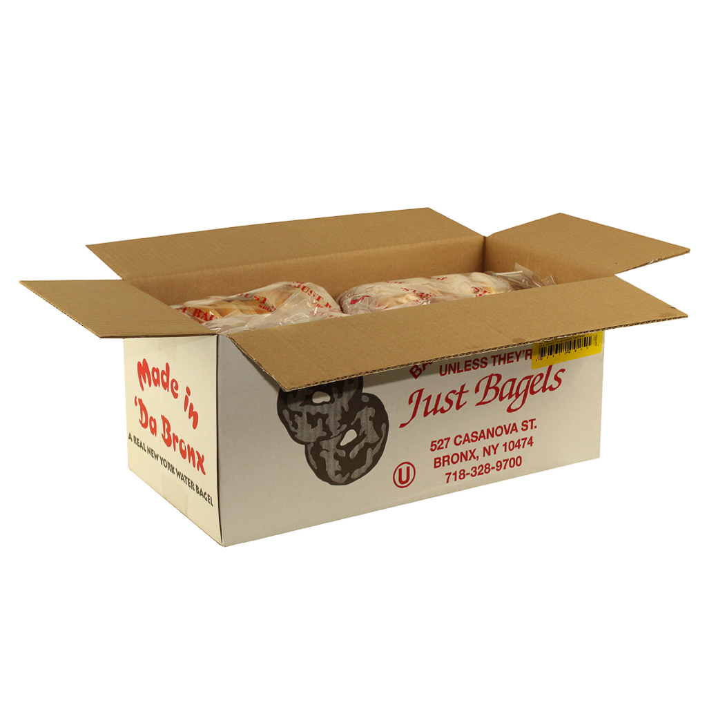 Just Bagels Sliced Plain Bagel, 4 Ounce -- 48 Per Case