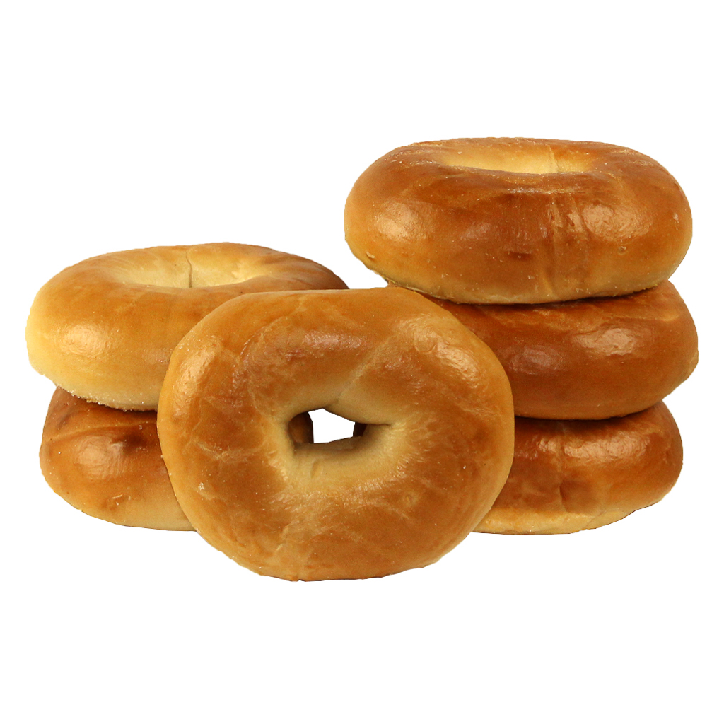 Just Bagels Plain Bagel, 4 Ounce -- 48 Per Case