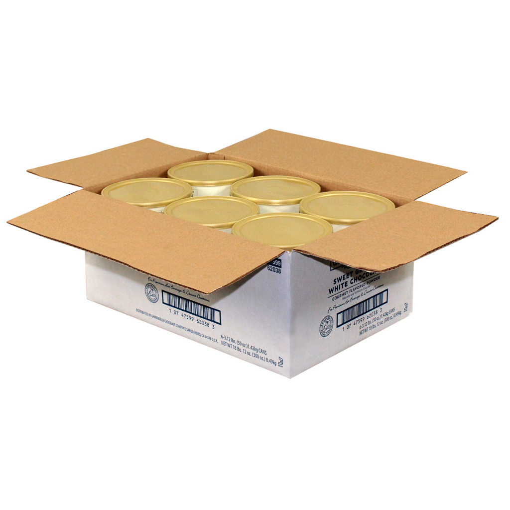 Ghirardelli Sweet Ground White Chocolate Flavor Powder, 3.12 Pound -- 6 Per Case