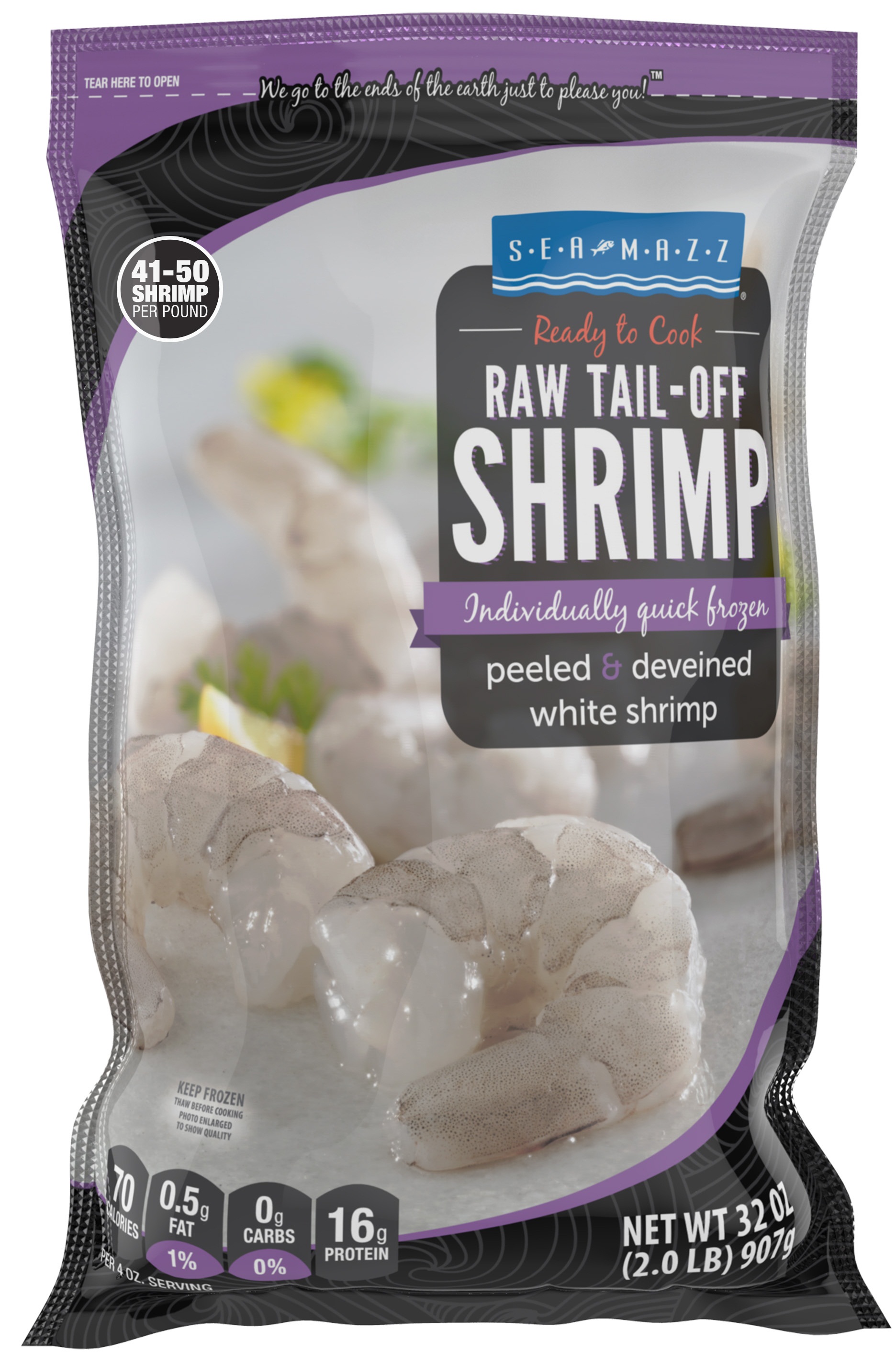 shrimpさん専用です！ Seamazz 41/50 Peeled and Deveined Tail Off Raw White Shrimp, 2