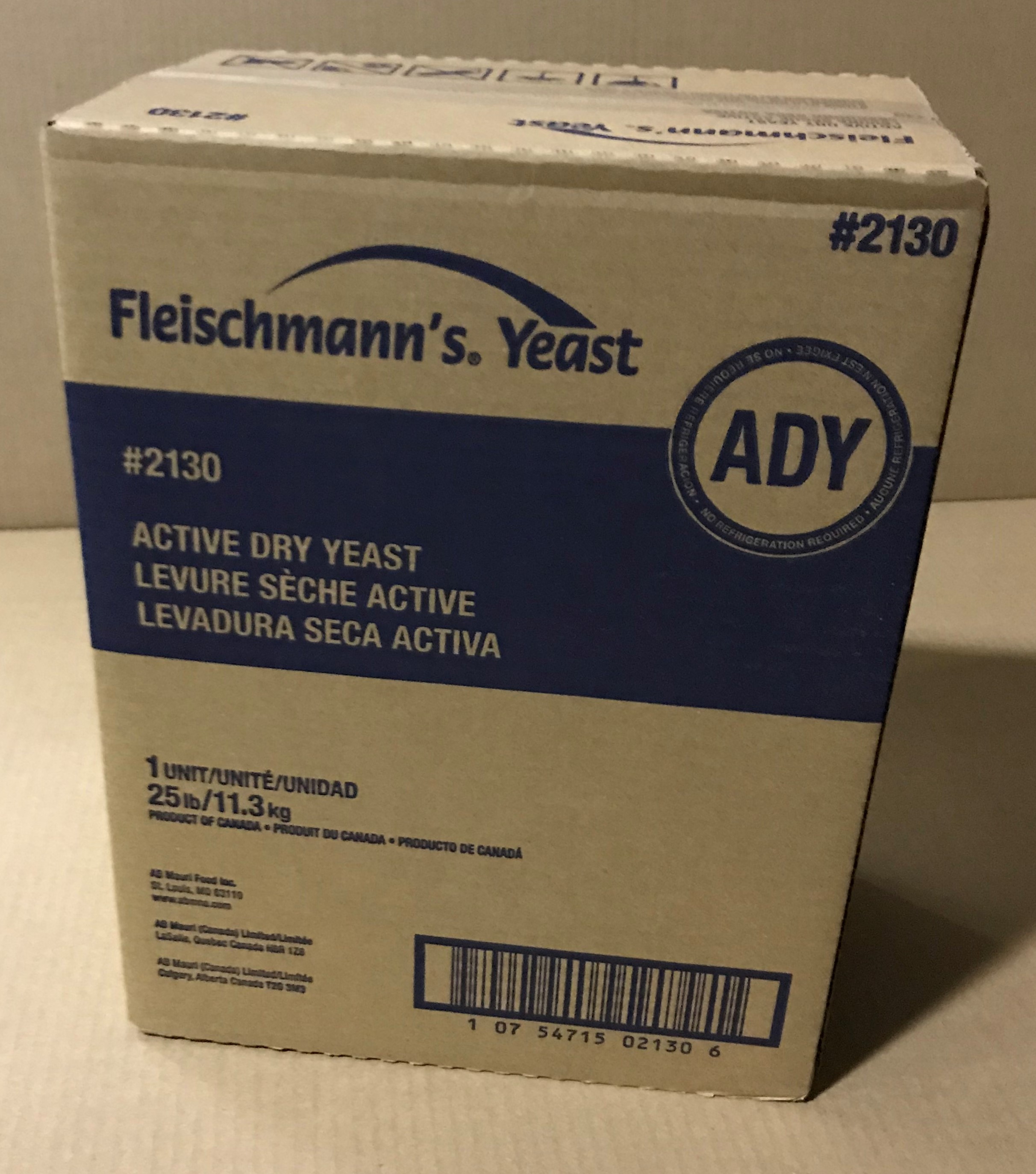 Fleischmanns Yeast, 25 Pound