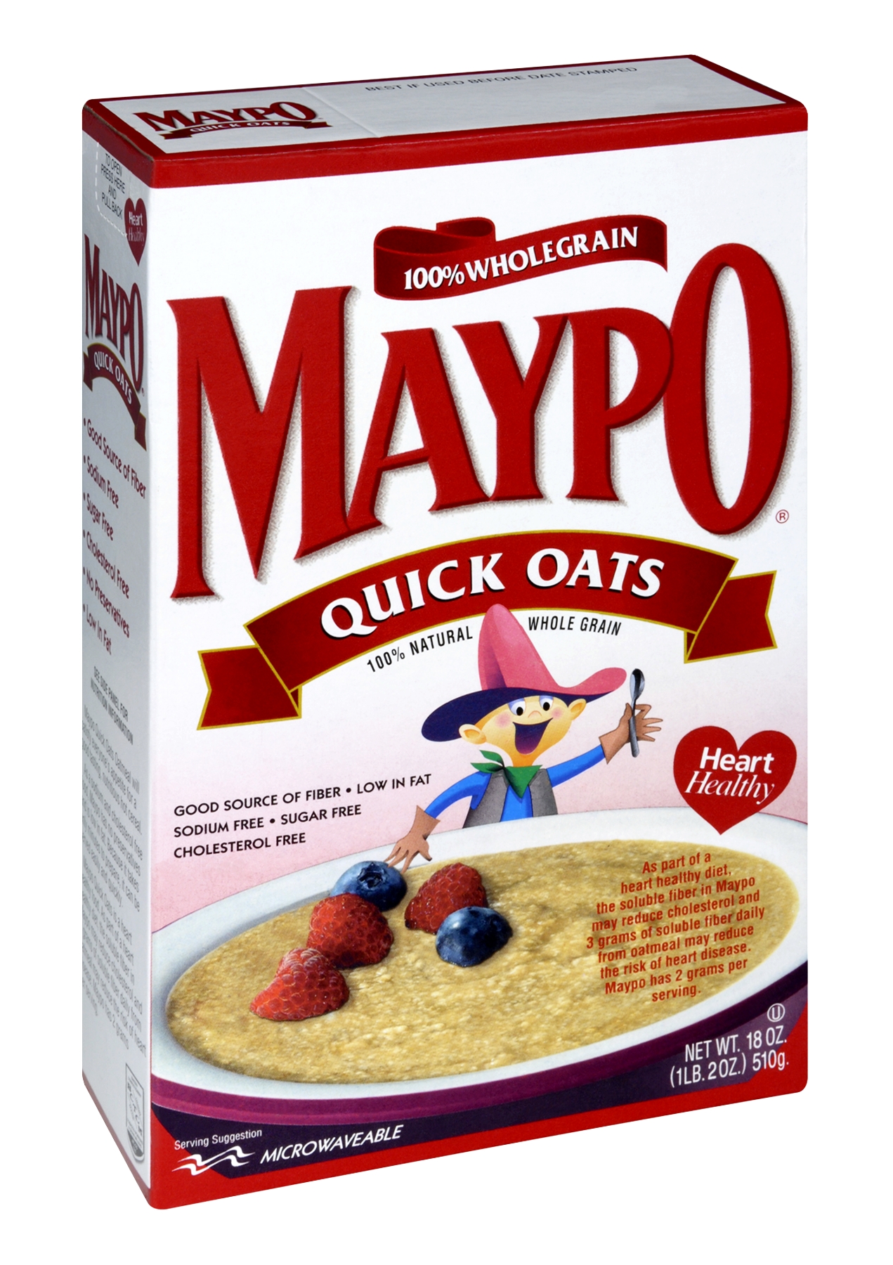Maypo Quick Oat Cereal, 18 Ounce -- 12 Per Case