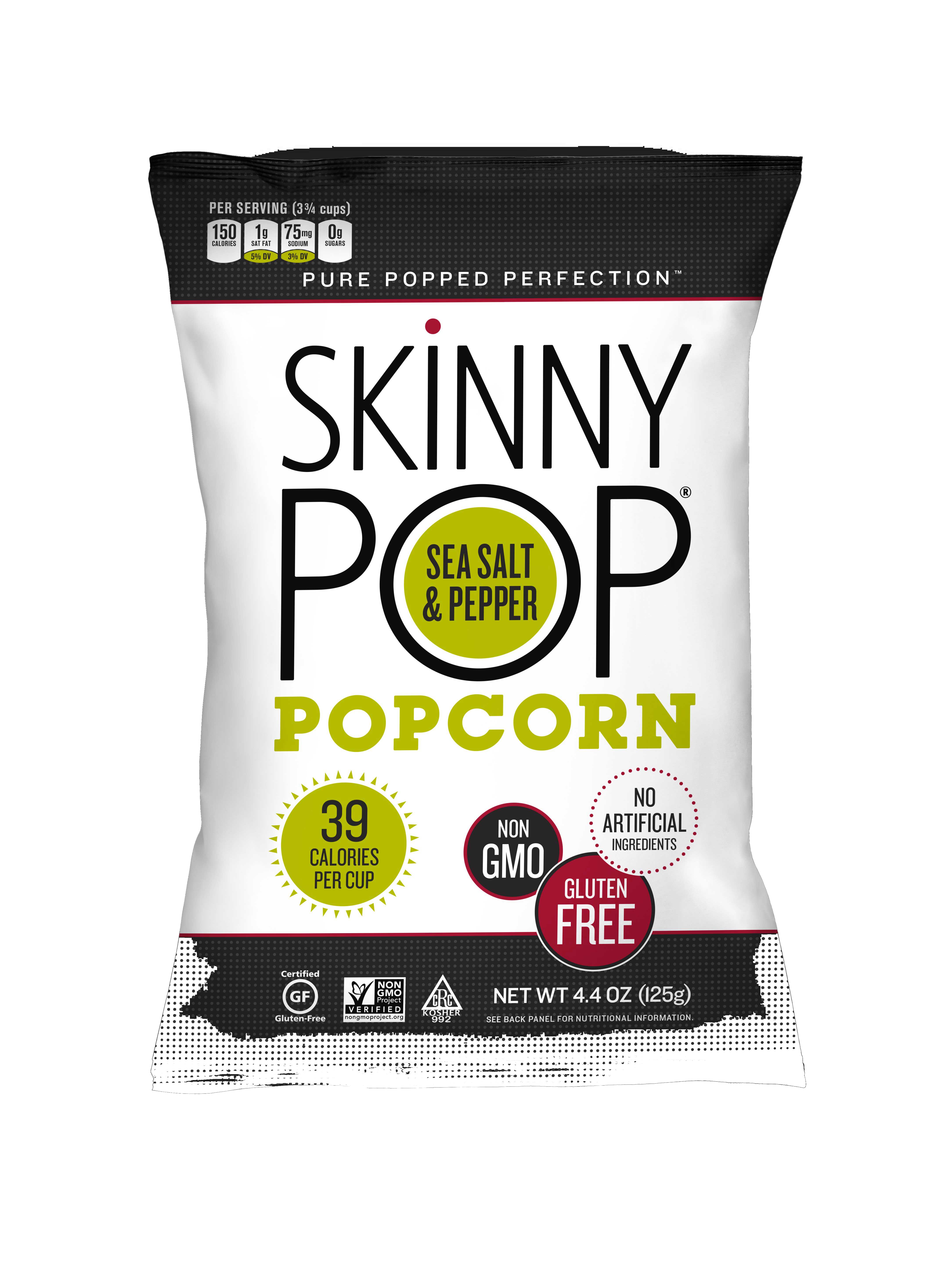 Skinnypop Sea Salt And Black Pepper Popcorn, 4.4 Ounce -- 12 Per Case
