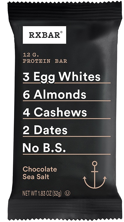 Rxbar Chocolate Sea Salt Protein Bar, 1.83 Ounce -- 72 per case.