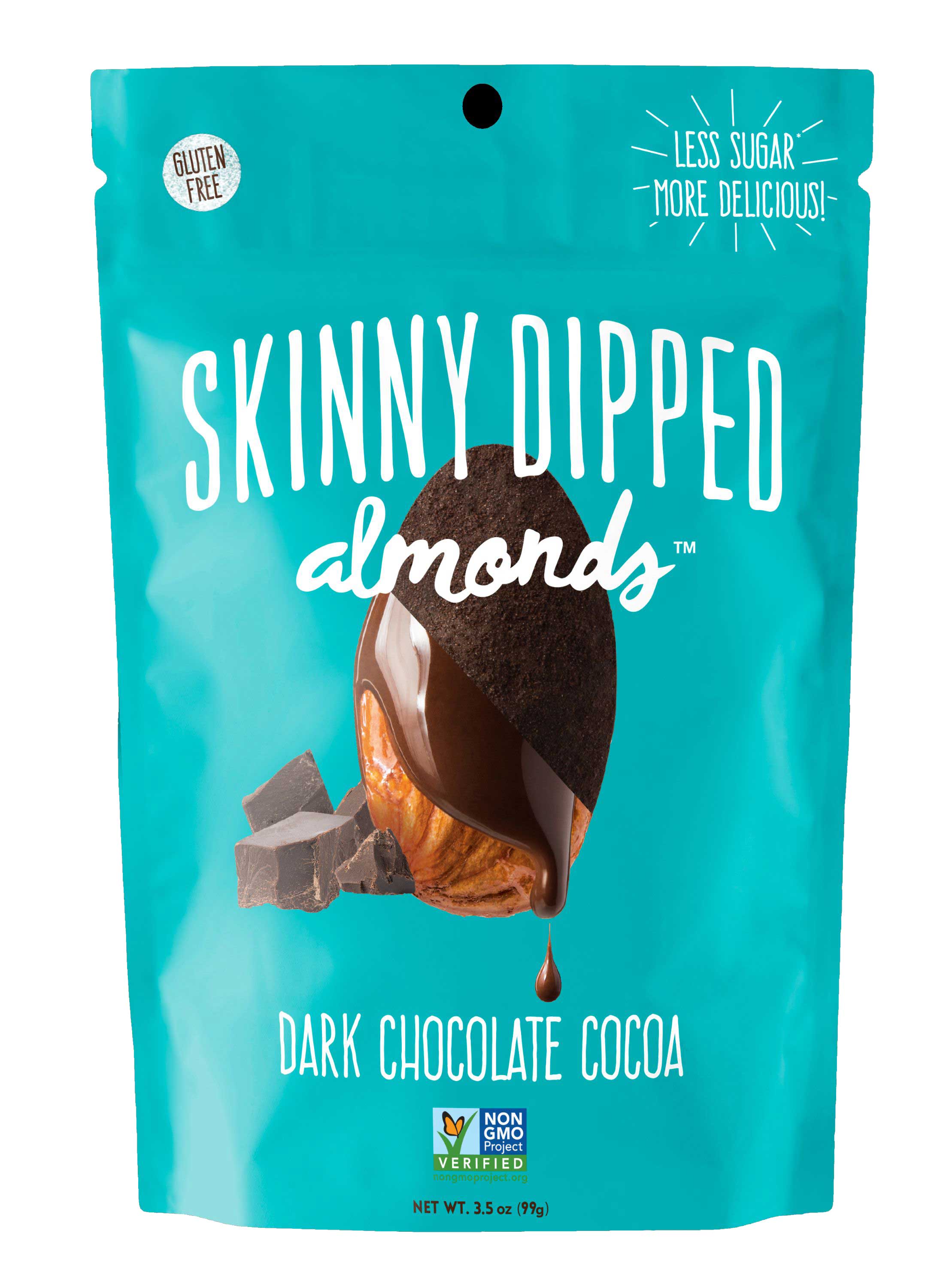Skinny Dipped Almonds, Cocoa Dark Chocolate, 3.5 Ounce -- 10 Per Case