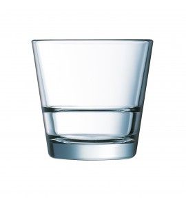 Arcoroc Stack Up Fully Tempered Rocks Glass Tumbler, 7 Ounce -- 12 Per Case