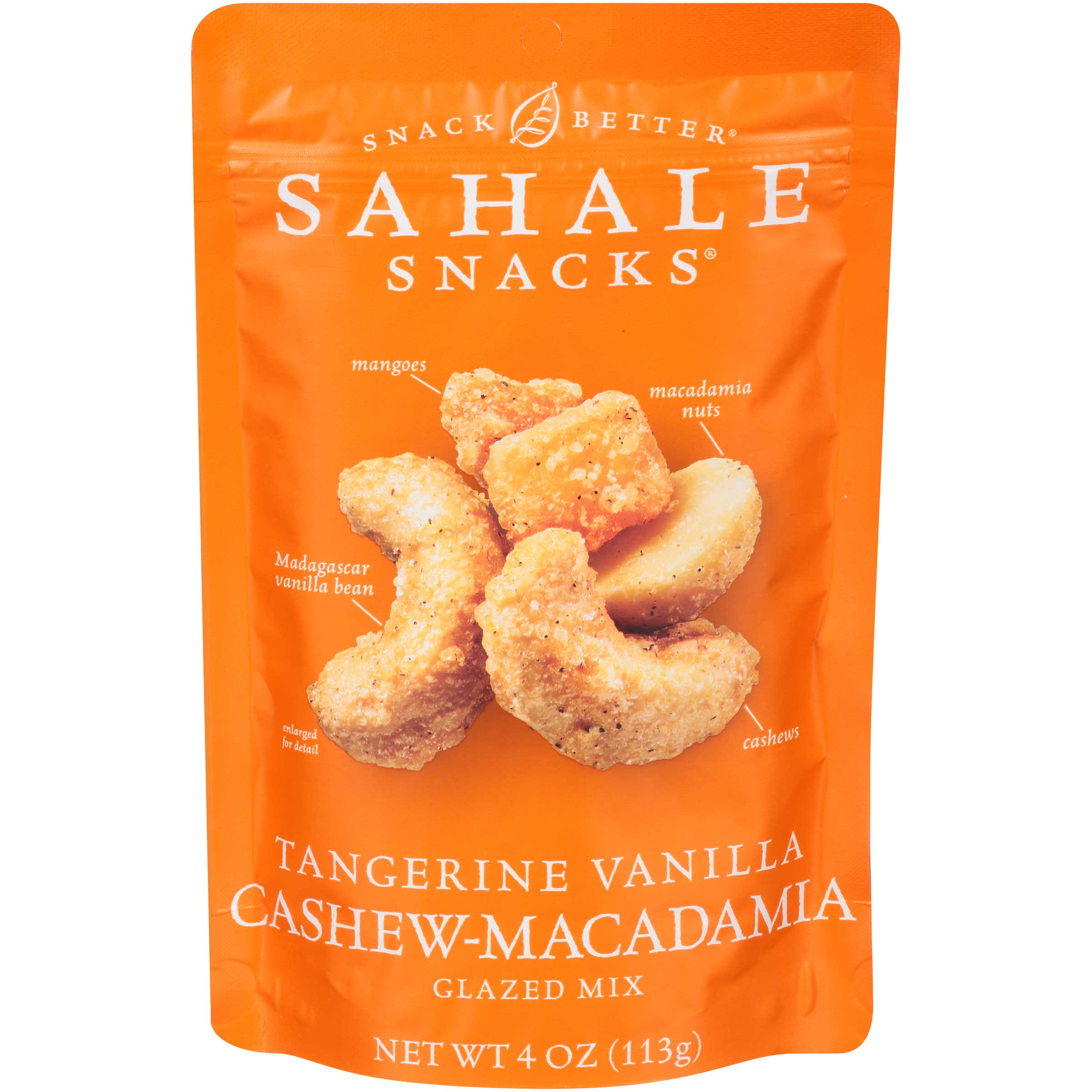 Sahale Tangerine Vanilla Cashew And Macadamia Nuts Glazed Mix, 4 Ounce -- 6 Per Case