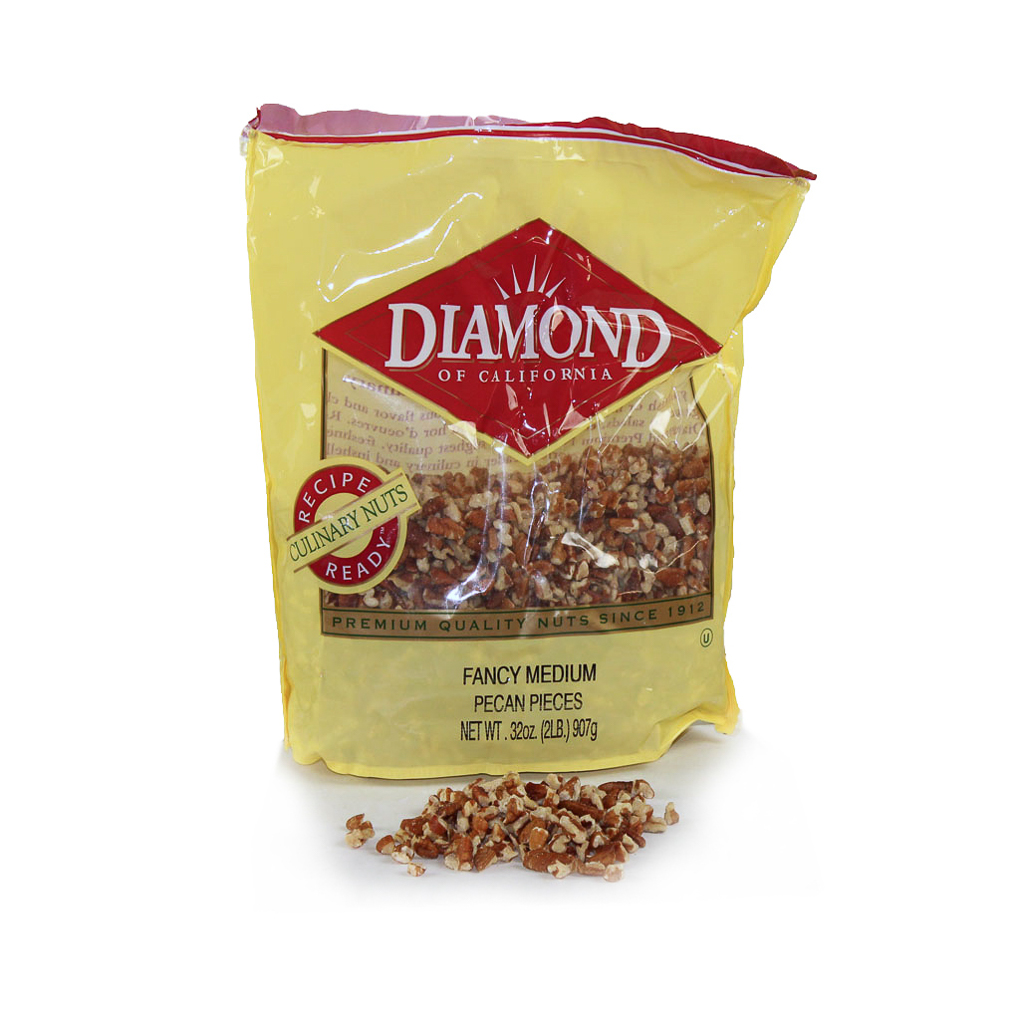 Diamond Pecan, Fancy Medium Pieces, 2 Pound -- 3 Per Case