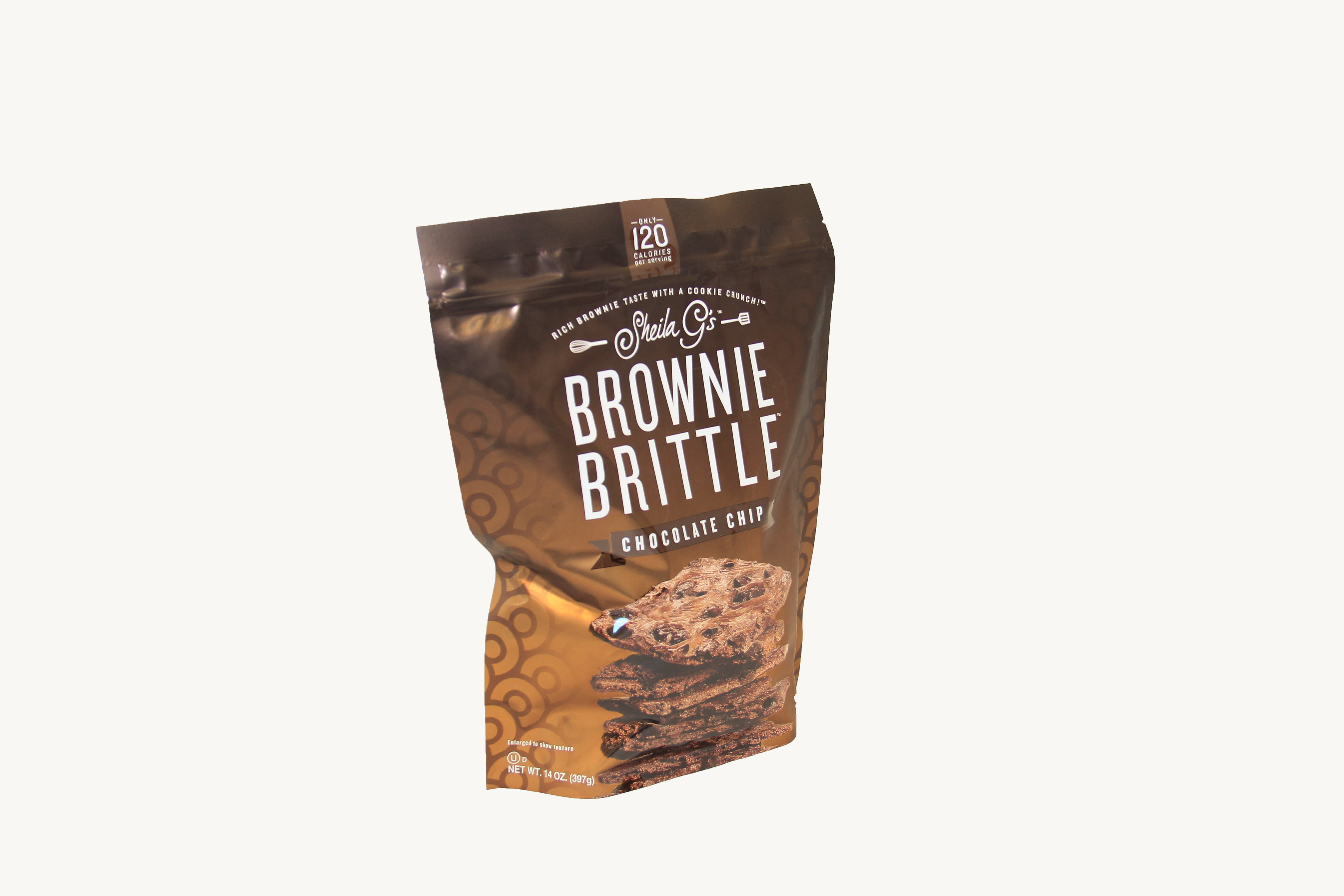 Sheila G's Chocolate Chip Brownie Brittle, 14 Ounce -- 9 Per Case