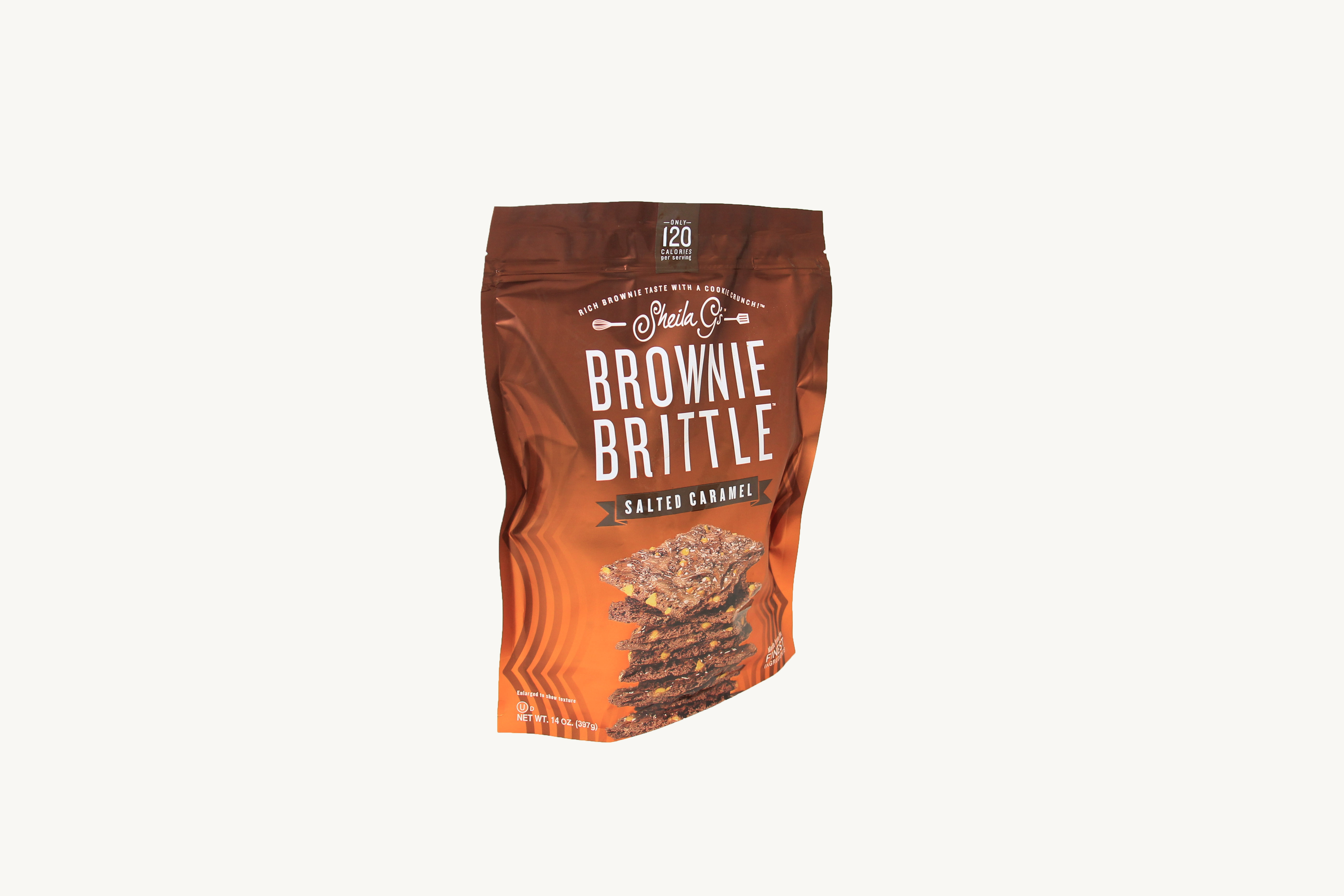 Sheila G's Salted Caramel Brownie Brittle, 14 Ounce -- 9 Per Case