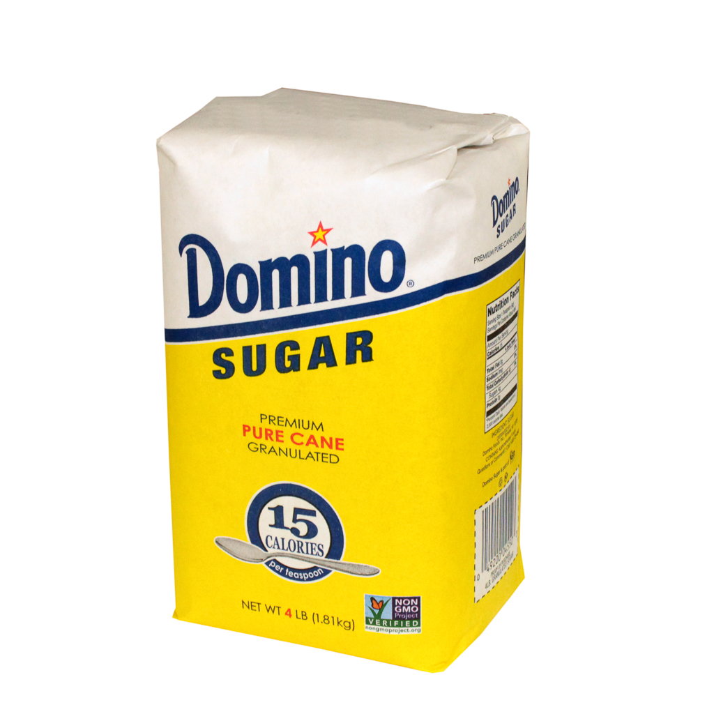 Domino Pure Cane Granulated Sugar, 4 Pound -- 10 Per Case