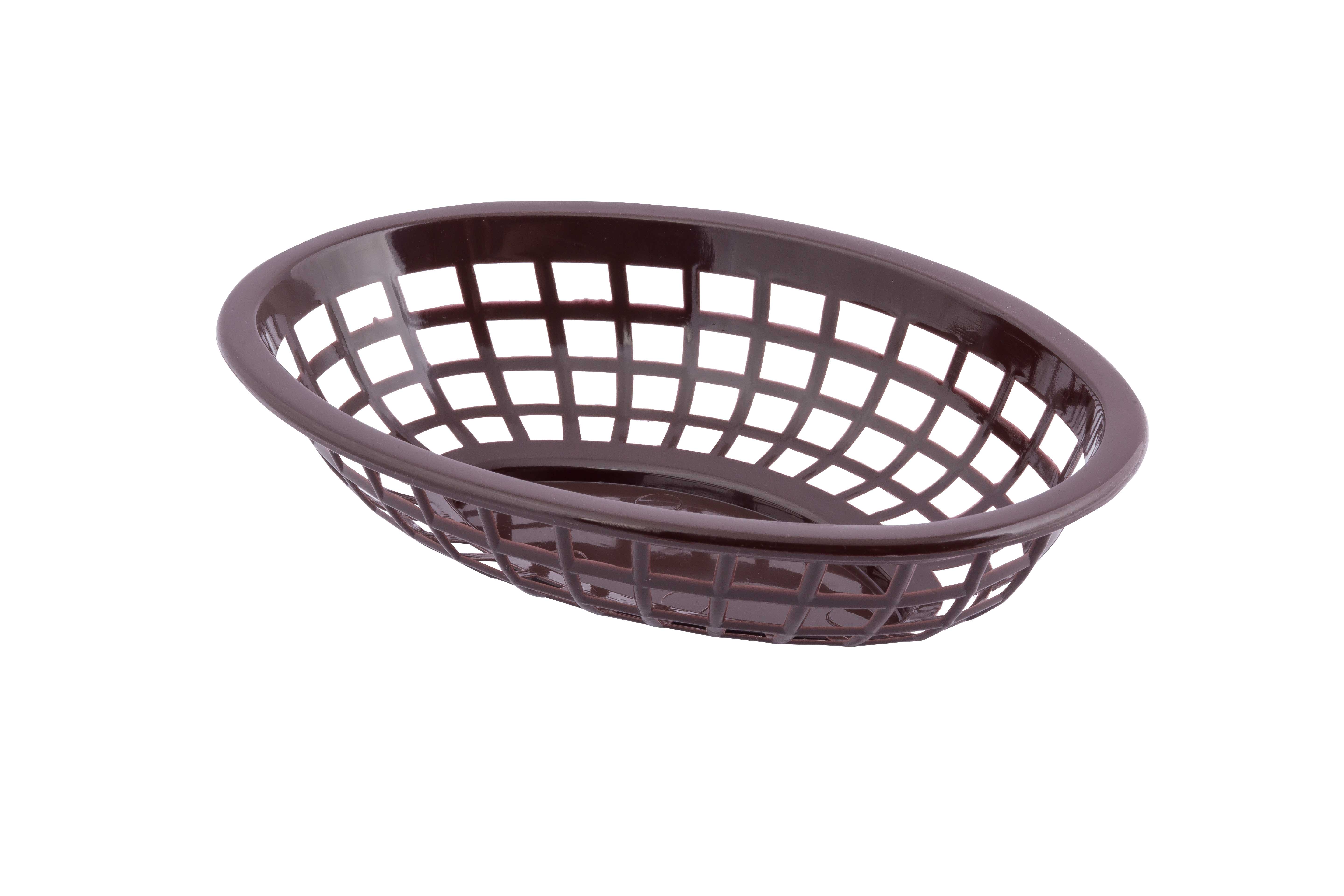 Tablecraft Brown Oval Small Basket, 7.75 X 5.5 Inch -- 36 Per Case