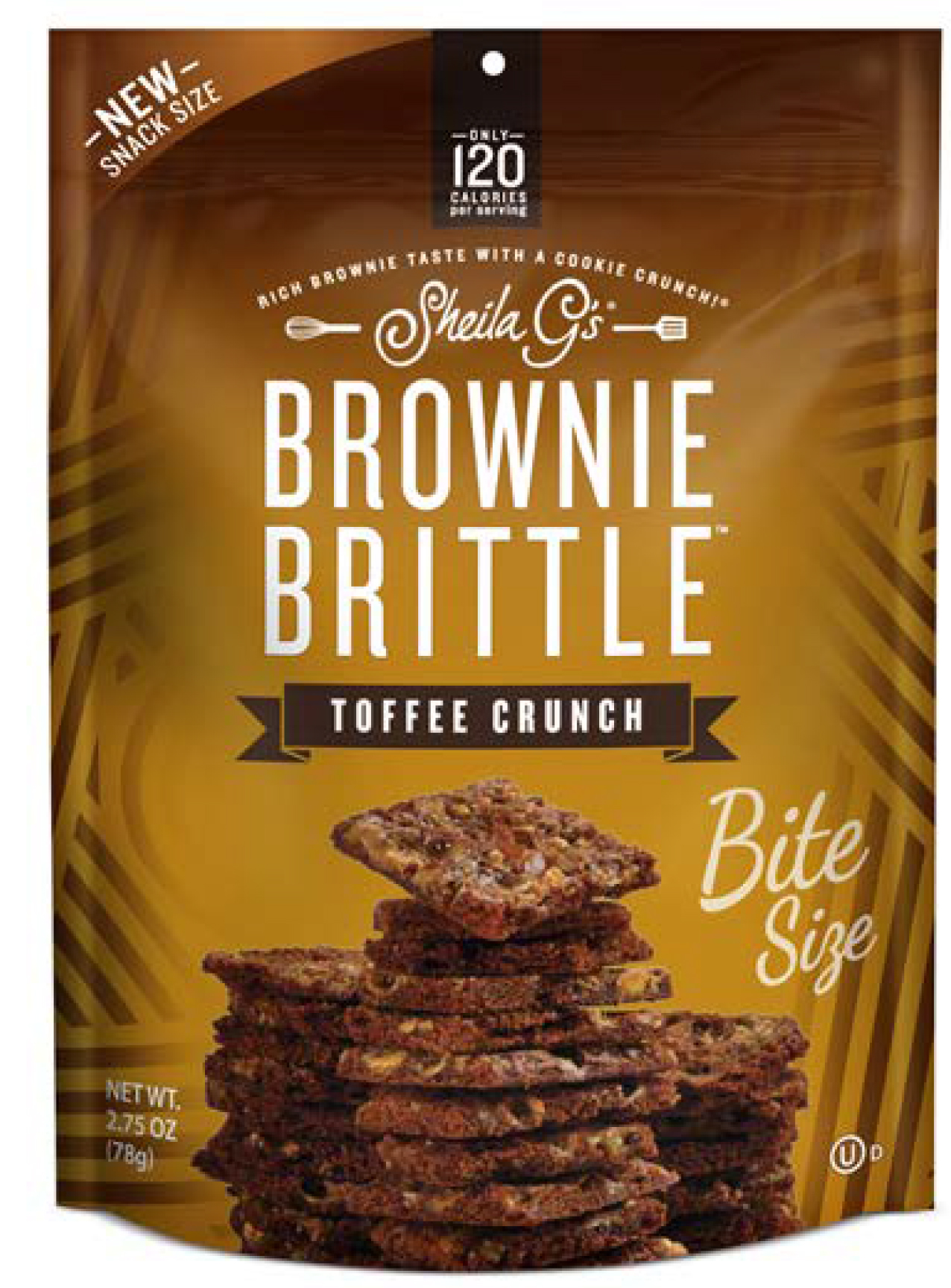 Sheila G's Toffee Crunch Brownie Brittle, 2.75 Ounce -- 8 Per Case
