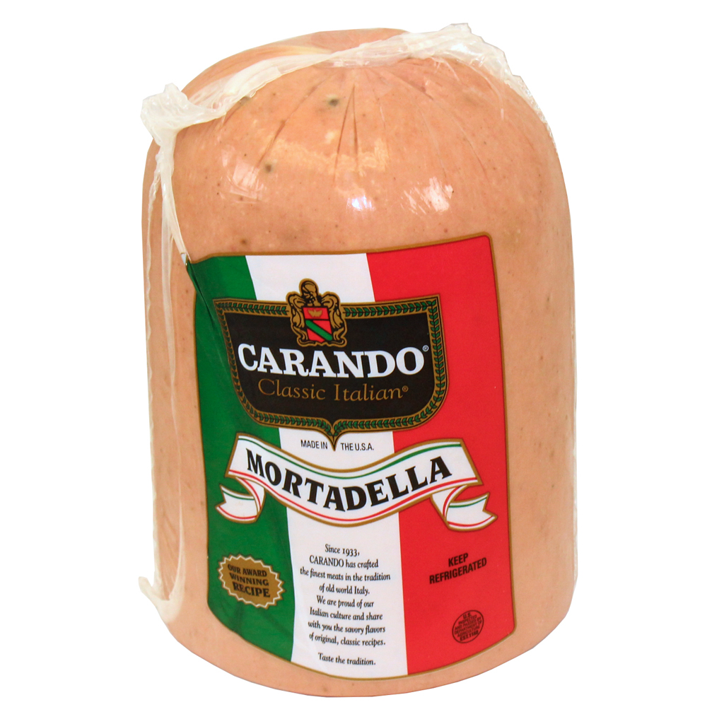Carando Deli Half Cut Portion 2 Piece Mortadella, 5.6 Pound -- 2 Per Case