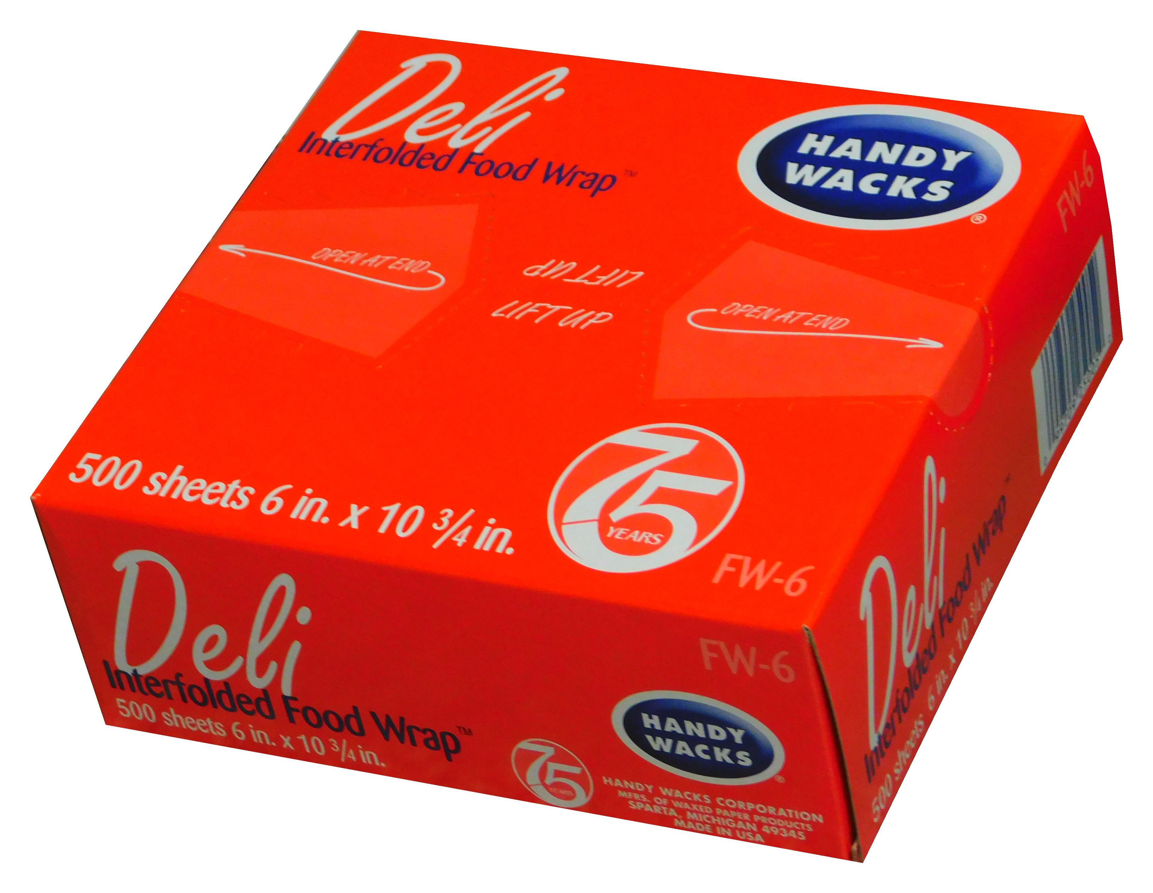 Handy Wacks 6 X 10.75 Interfolded Deli Paper, 500 Count -- 12 Per Case