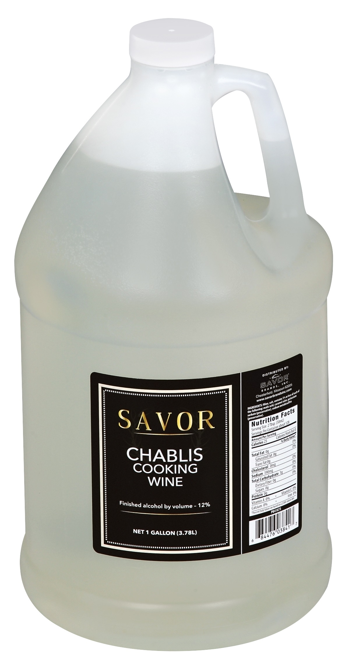Savor Imports Chablis Cooking Wine, 1 Gallon -- 4 Per Case