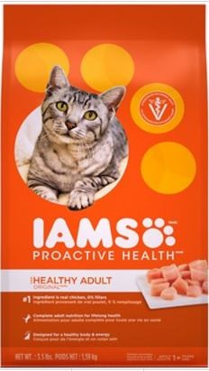 Iams Proactive Health Healthy Adult Original With Chicken Cat Food, 3.5 Pound -- 4 Per Case